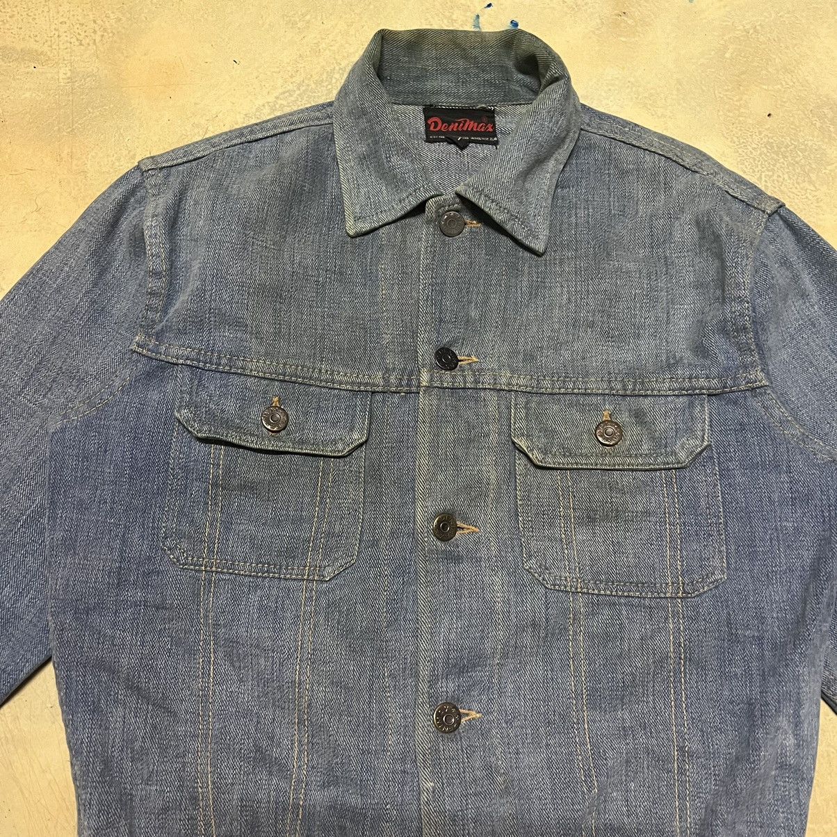 Japanese Brand × Vintage Distress Denim Jacket Size US M / EU 48-50 / 2 - 5 Thumbnail