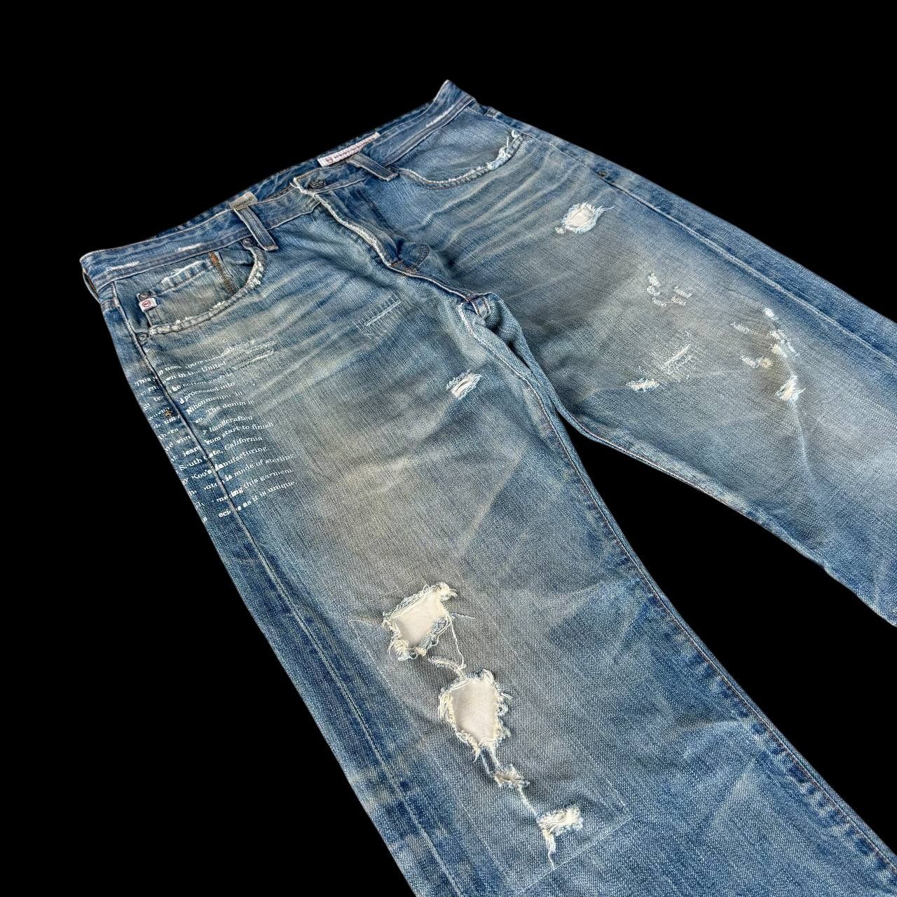 AG Adriano Goldschmied Vintage AG Adriano Goldschmied CampaignLoose Distressed Jean Size US 32 / EU 48 - 13 Thumbnail