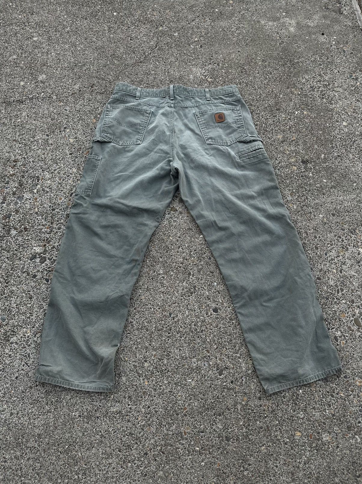 Carhartt × Vintage Olive Green Relax Fit Carharts Size US 38 / EU 54 - 1 Thumbnail