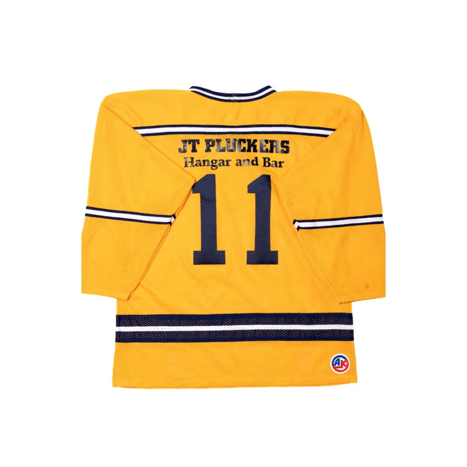 Vintage VINTAGE Athletic Knit T-Shirt XX-Large Gold Gongshow Hockey JT Pluckers Yellow Adults Unisex 90s Sports Shirt Mens Size US XXL / EU 58 / 5 - 2 Thumbnail