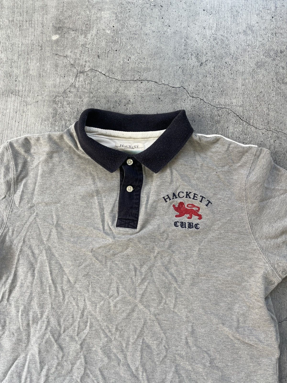 Hackett Hackett London Great Britain Big Logo Polo Shirt Size US XL / EU 56 / 4 - 3 Thumbnail