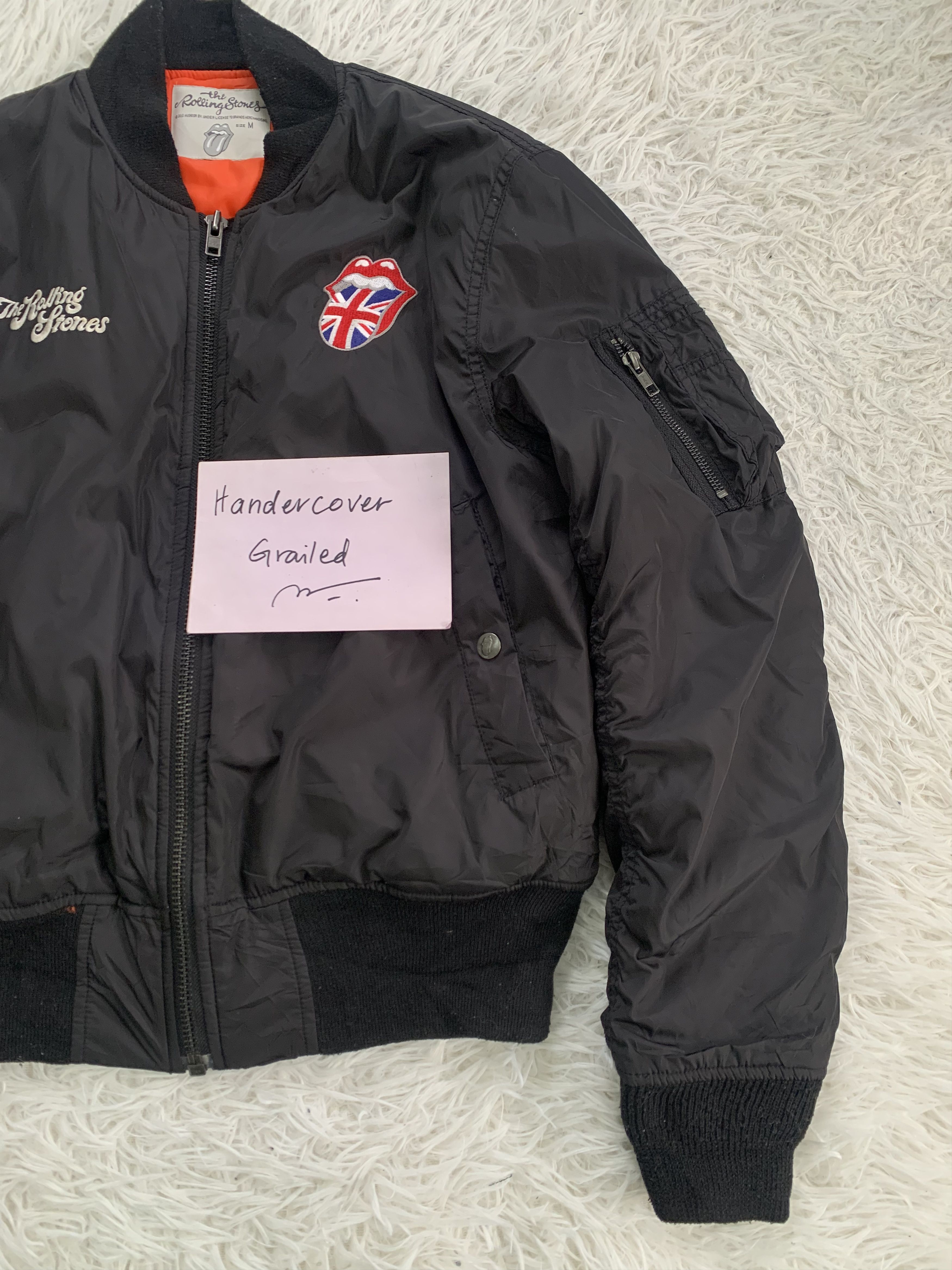 The Rolling Stones The Rolling Stones MA-1 Flight Bomber Jacket Size US M / EU 48-50 / 2 - 4 Thumbnail