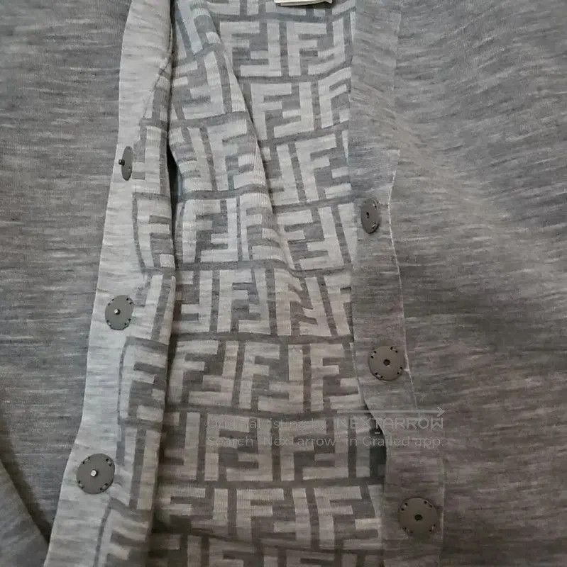 Fendi Fendi Women's Gray Wool Cardigan . Size M / US 6-8 / IT 42-44 - 5 Thumbnail