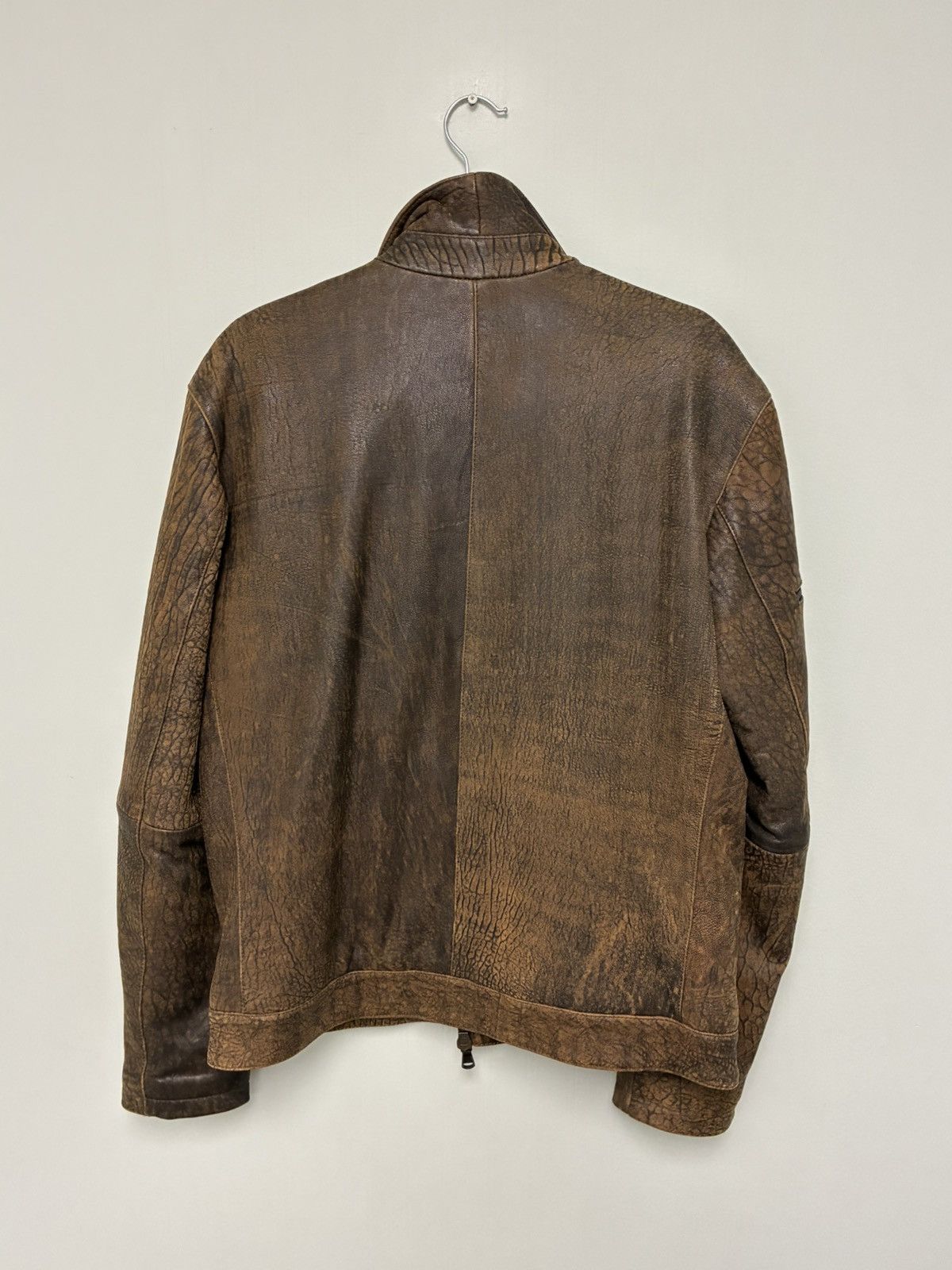 John Varvatos Distressed Leather Jacket medium . Size US M / EU 48-50 / 2 - 11 Thumbnail