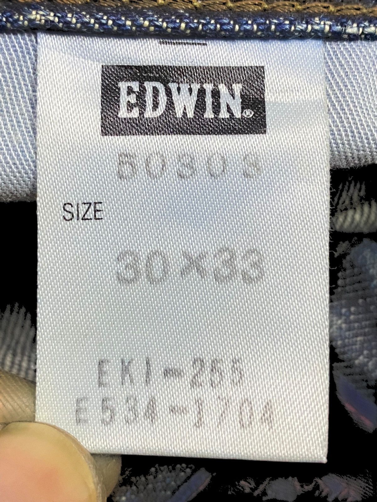 Edwin Japanese Brand Edwin Regular Mud Wash Distressed Jeans Size US 31 - 20 Thumbnail