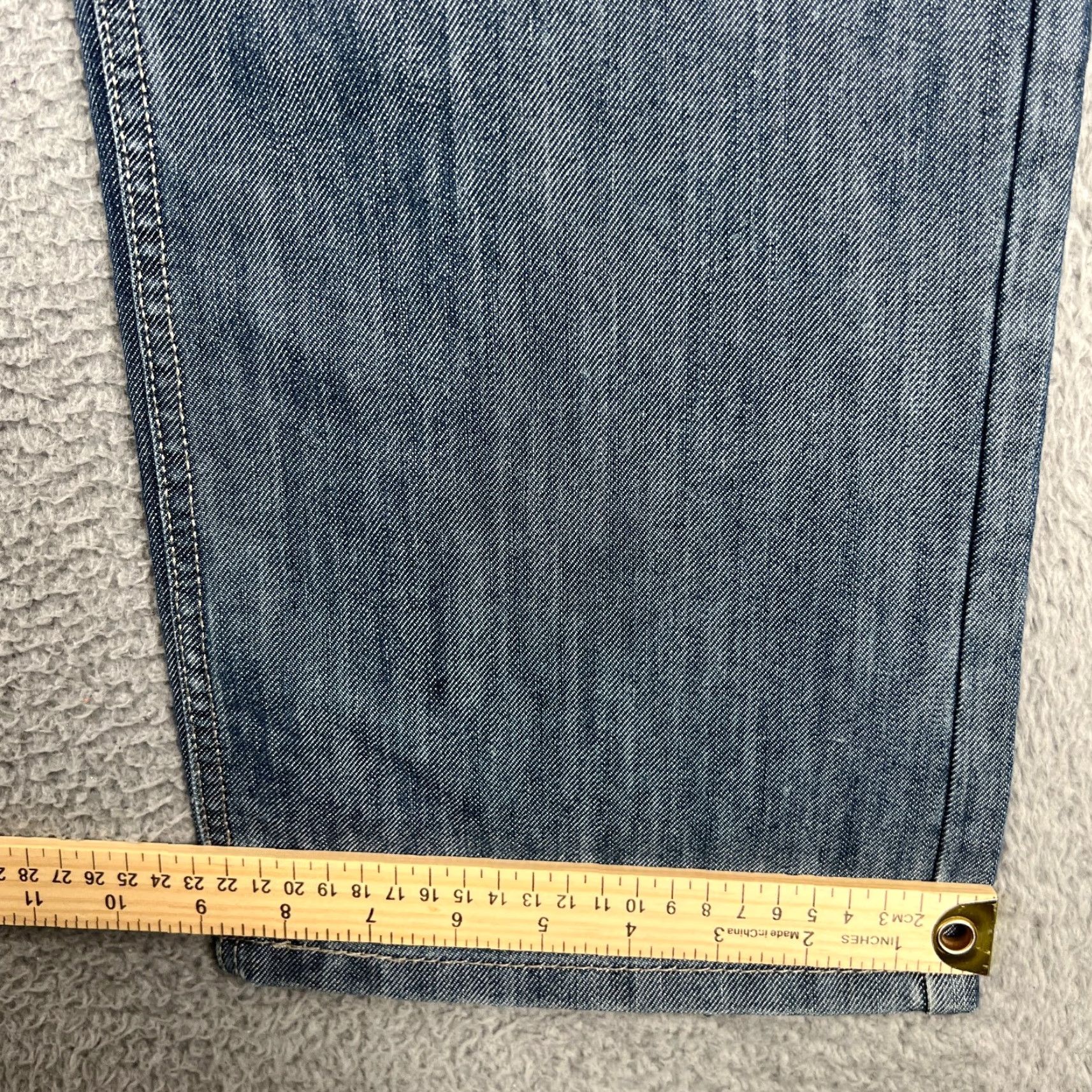 Levi's Levi's 514 Straight Fit Jeans Men's Blue Denim 34x32 Medium Wash Regular Size US 34 / EU 50 - 2 Thumbnail