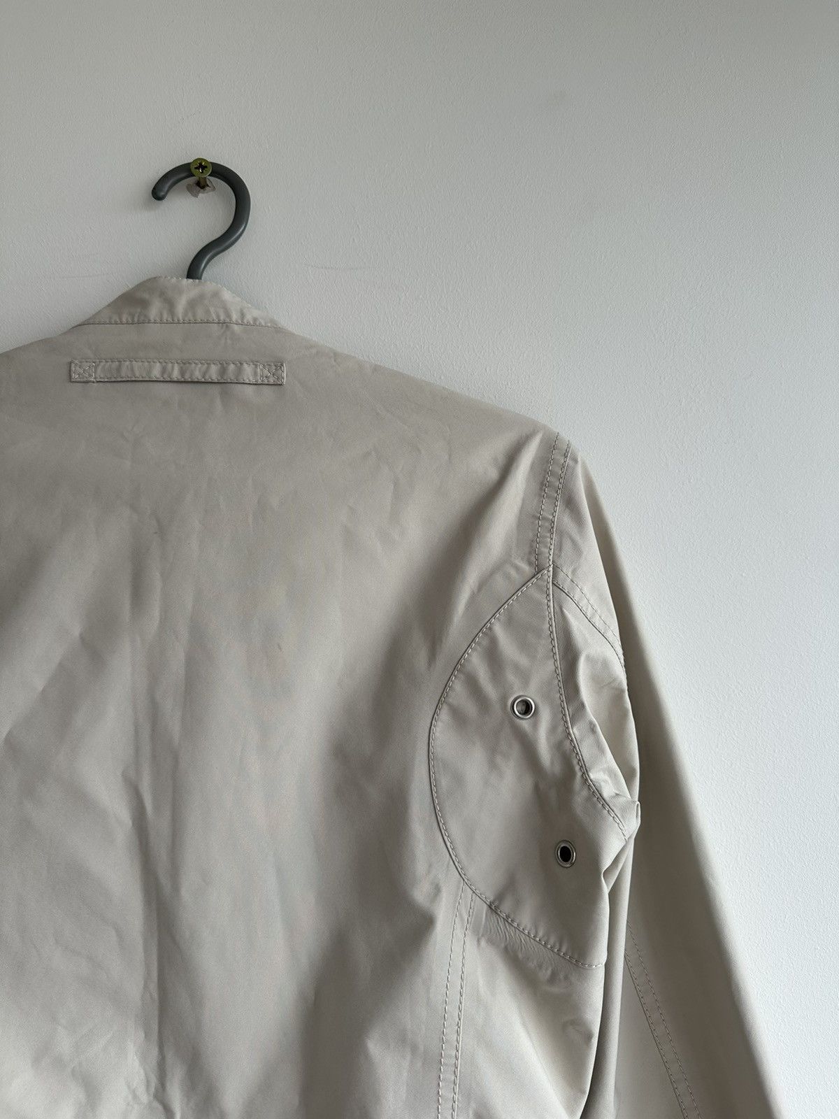 Prada Vintage Prada Gore-Tex Women's White Bomber Biker Jacket 44 Size M / US 6-8 / IT 42-44 - 6 Thumbnail