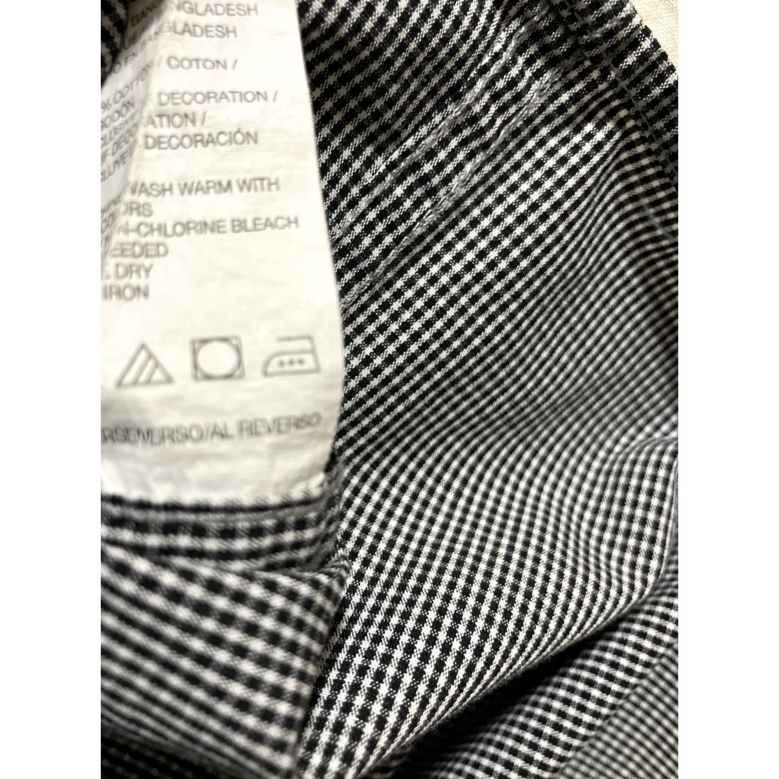 Izod Izod Luxury Sport Short Sleeve Button Down Shirt Mens M Black White Plaid Size US M / EU 48-50 / 2 - 4 Thumbnail