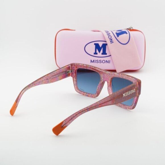 Missoni Missoni MIS 0129/S 0QQ7 08 Sunglasses Pink Square Frame Size ONE SIZE - 11 Thumbnail