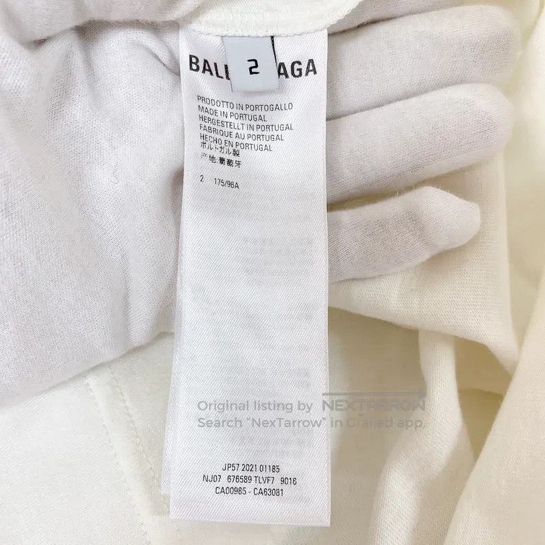 Balenciaga Balenciaga White T-Shirt Size US M / EU 48-50 / 2 - 8 Thumbnail