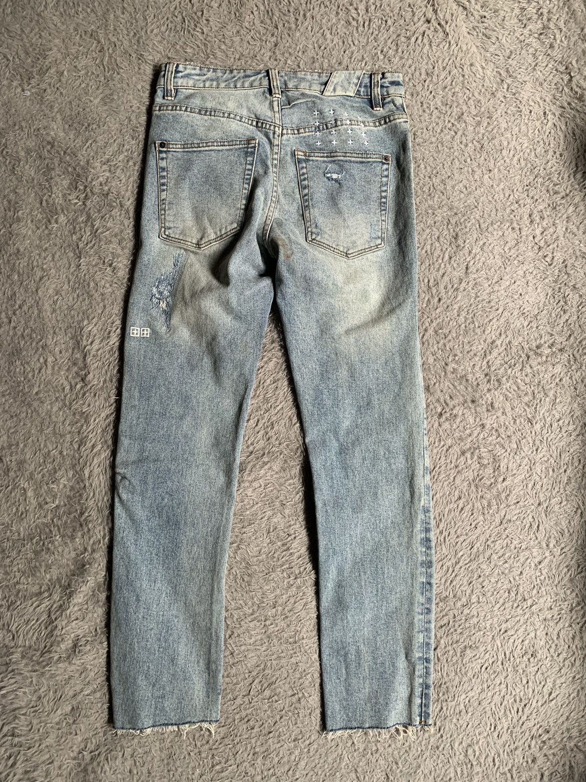 Ksubi Ksubi Blue Chitch Chop Slice N Dice Jeans ripped distressed Size US 28 / EU 44 - 11 Thumbnail