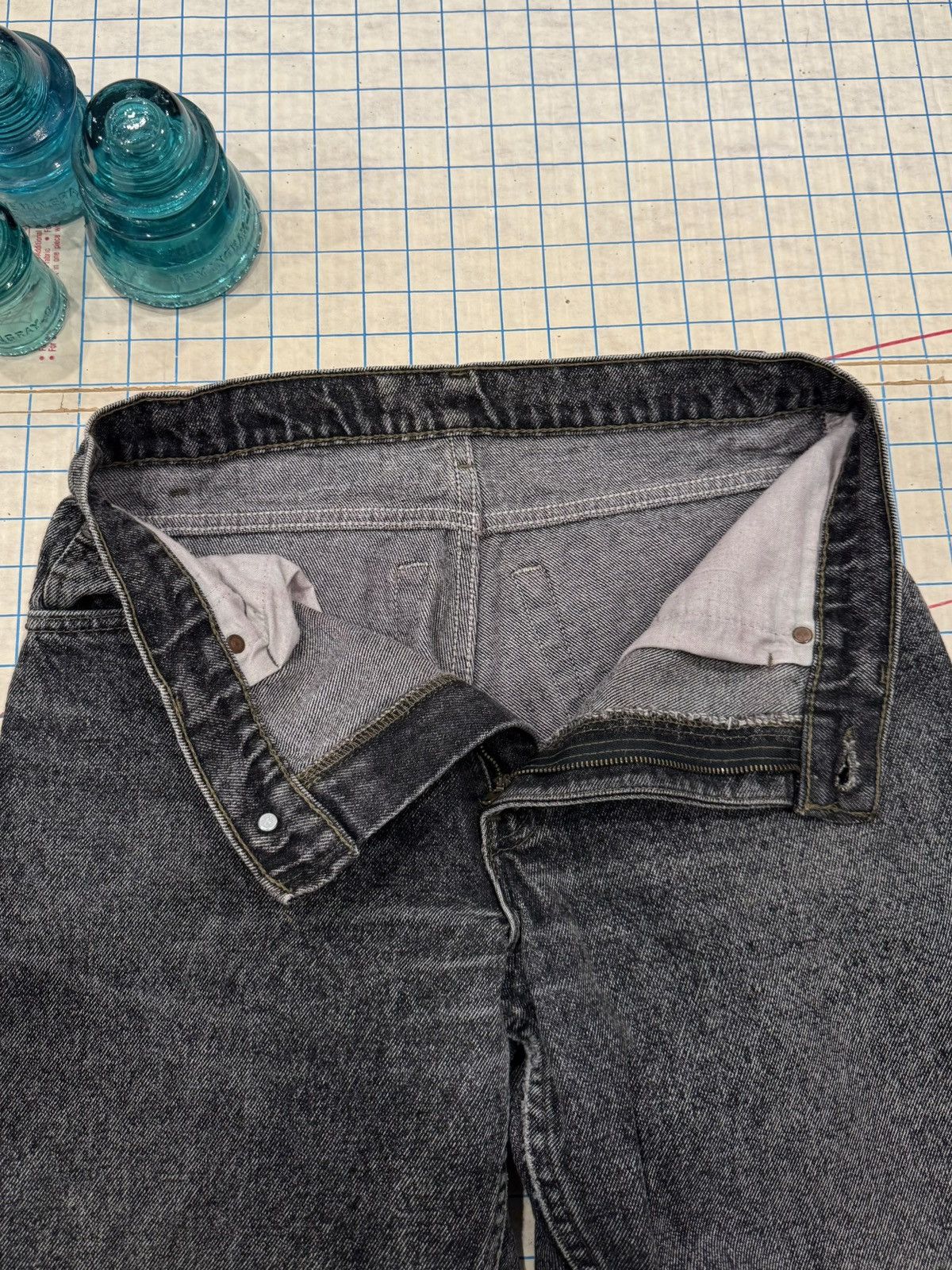 Levi's Levi’s 550 Faded Black Made In USA Denim Jeans 32x30 Size US 32 / EU 48 - 6 Thumbnail