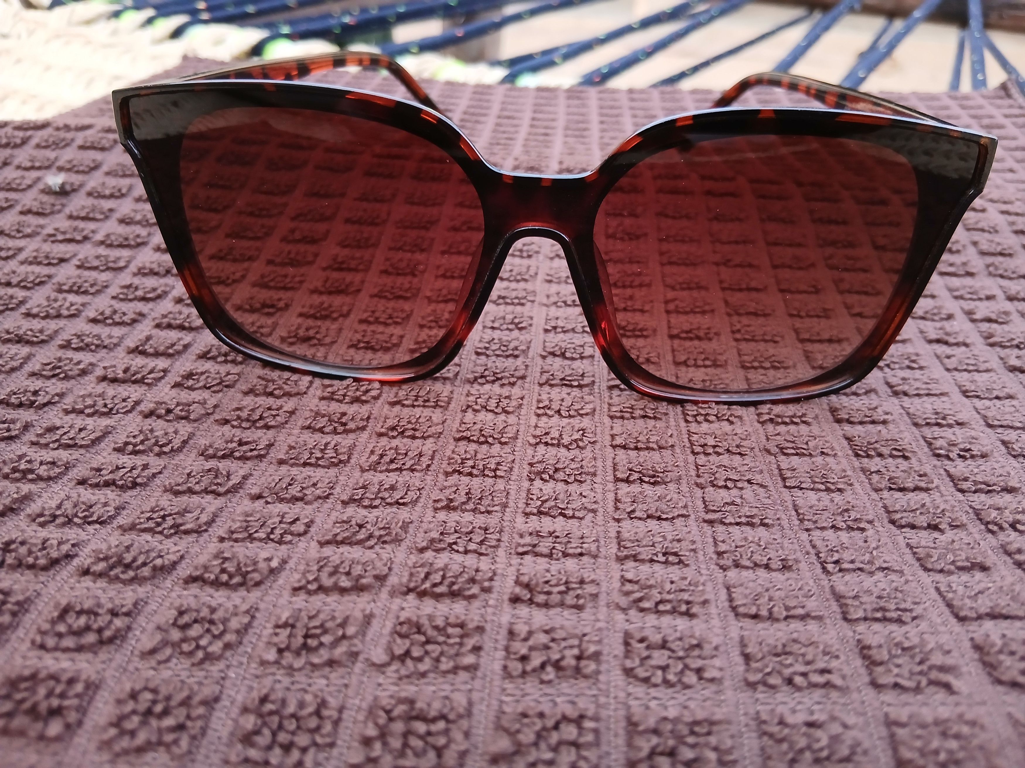 Other Oversized Tortoiseshell Square-Cat-Eye Sunglasses Size ONE SIZE - 3 Thumbnail