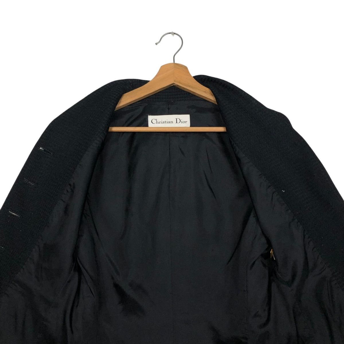 Christian Dior Monsieur 🔥RICH BLACK VINTAGE CROPPED JACKETS CHRISTIAN DIOR Size M / US 6-8 / IT 42-44 - 16 Thumbnail