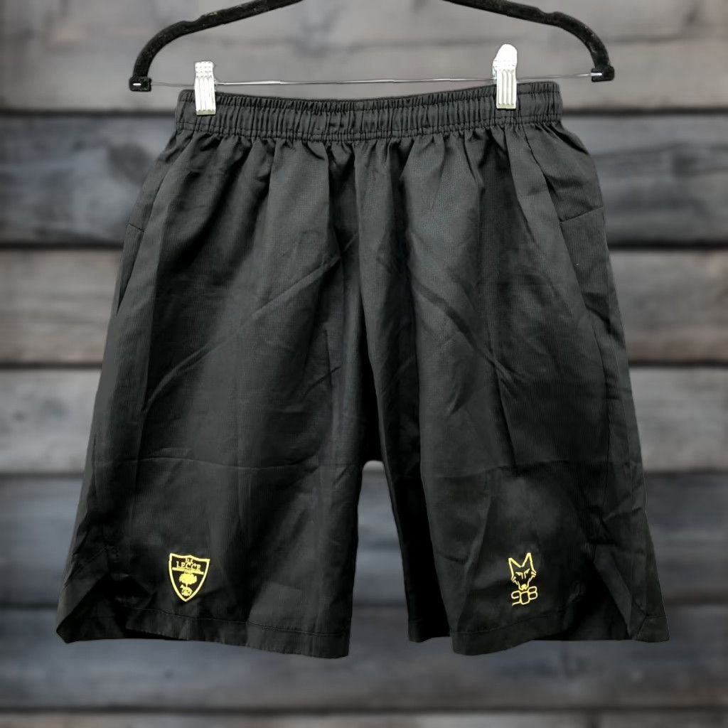 Vintage U.S. Lecce Active Shorts Mens Medium M Black Italy Soccer Football Black Size US 31 - 1 Thumbnail