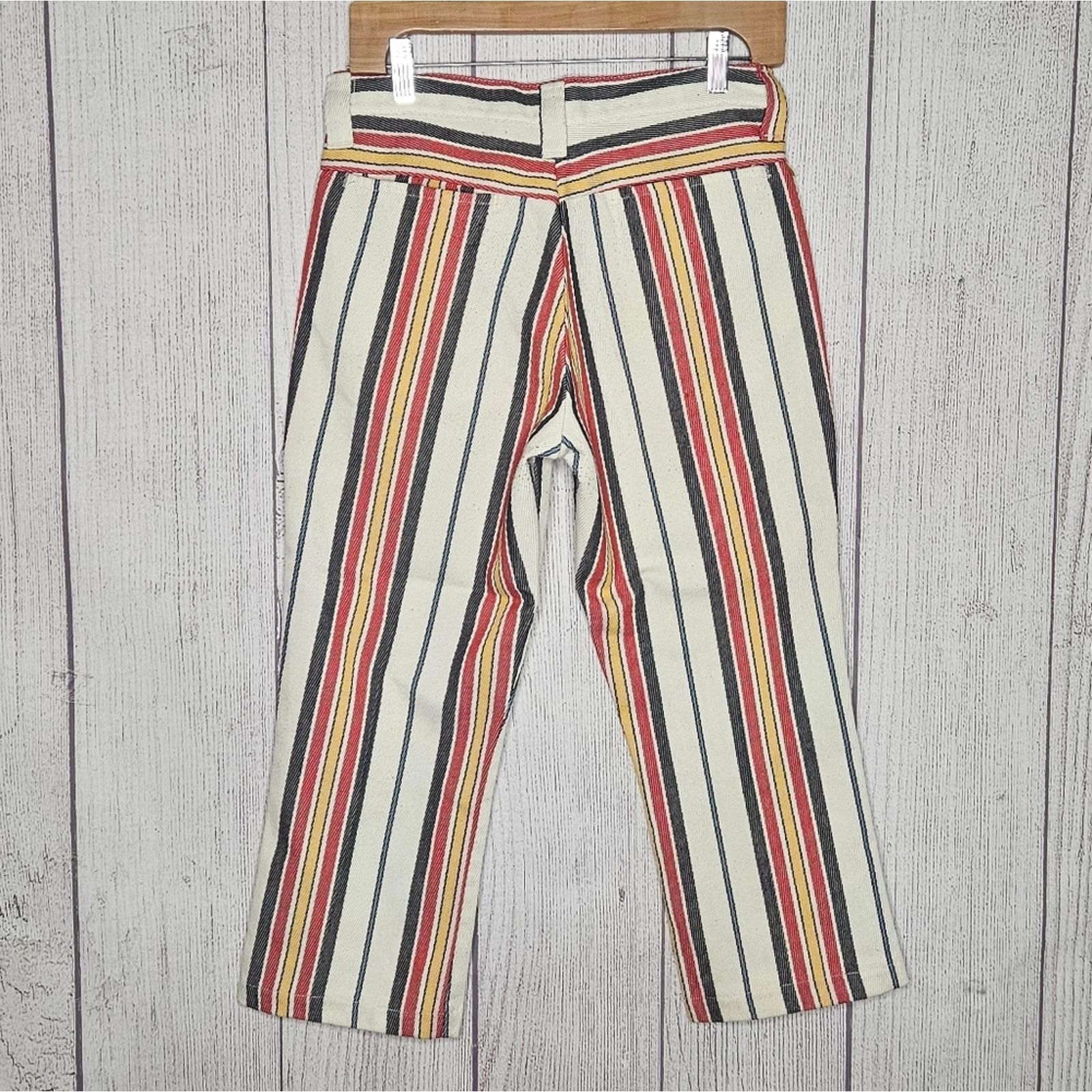 Farah × Vintage VTG 60s FARAH Denim Striped Cropped Pants, 29x22 Size US 29 - 5 Thumbnail