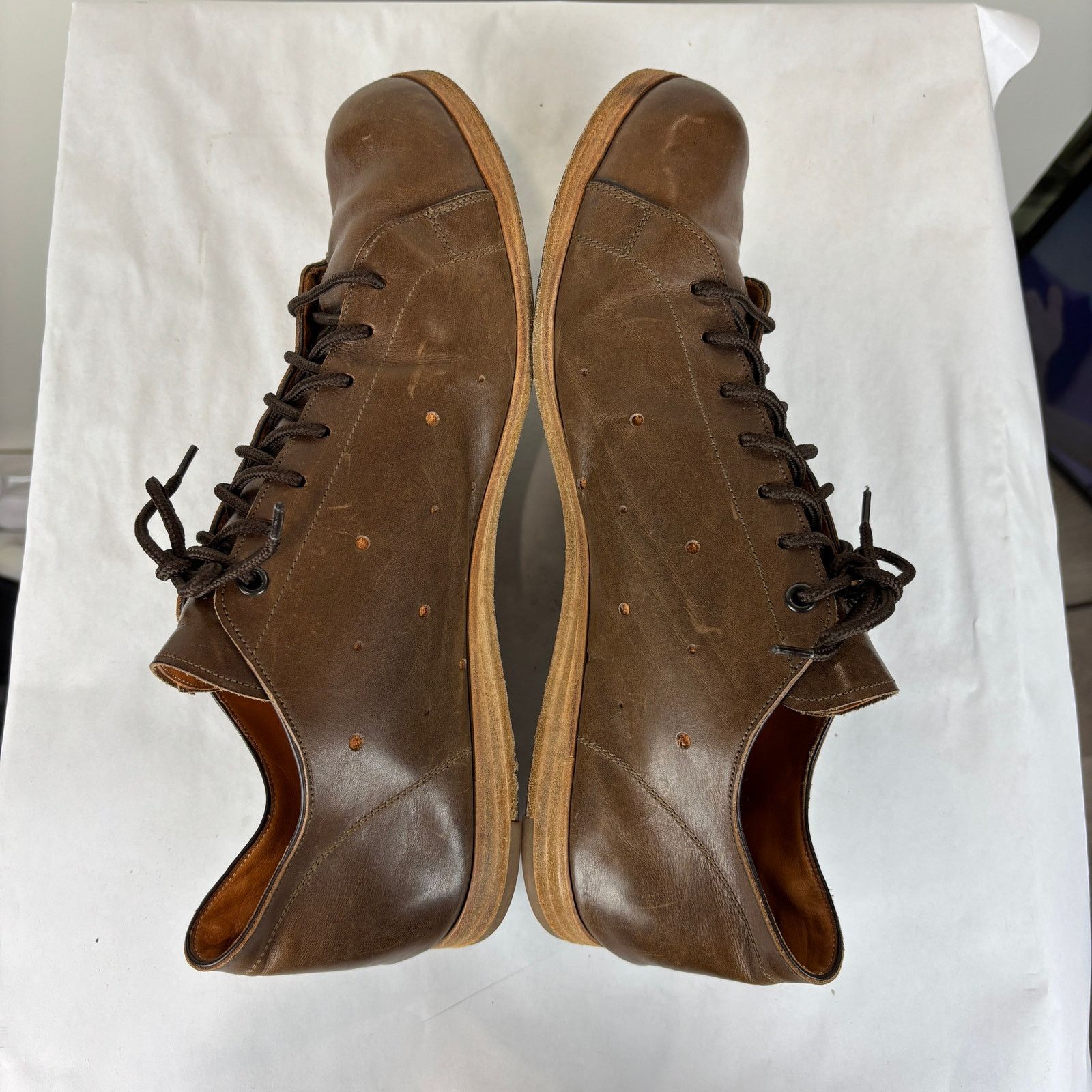 SAK by Ryusaku Hiruma SAK Ryusaku Hiruma Leather Derby One Piece Shoes Men's 45 Size US 12 / EU 45 - 7 Thumbnail
