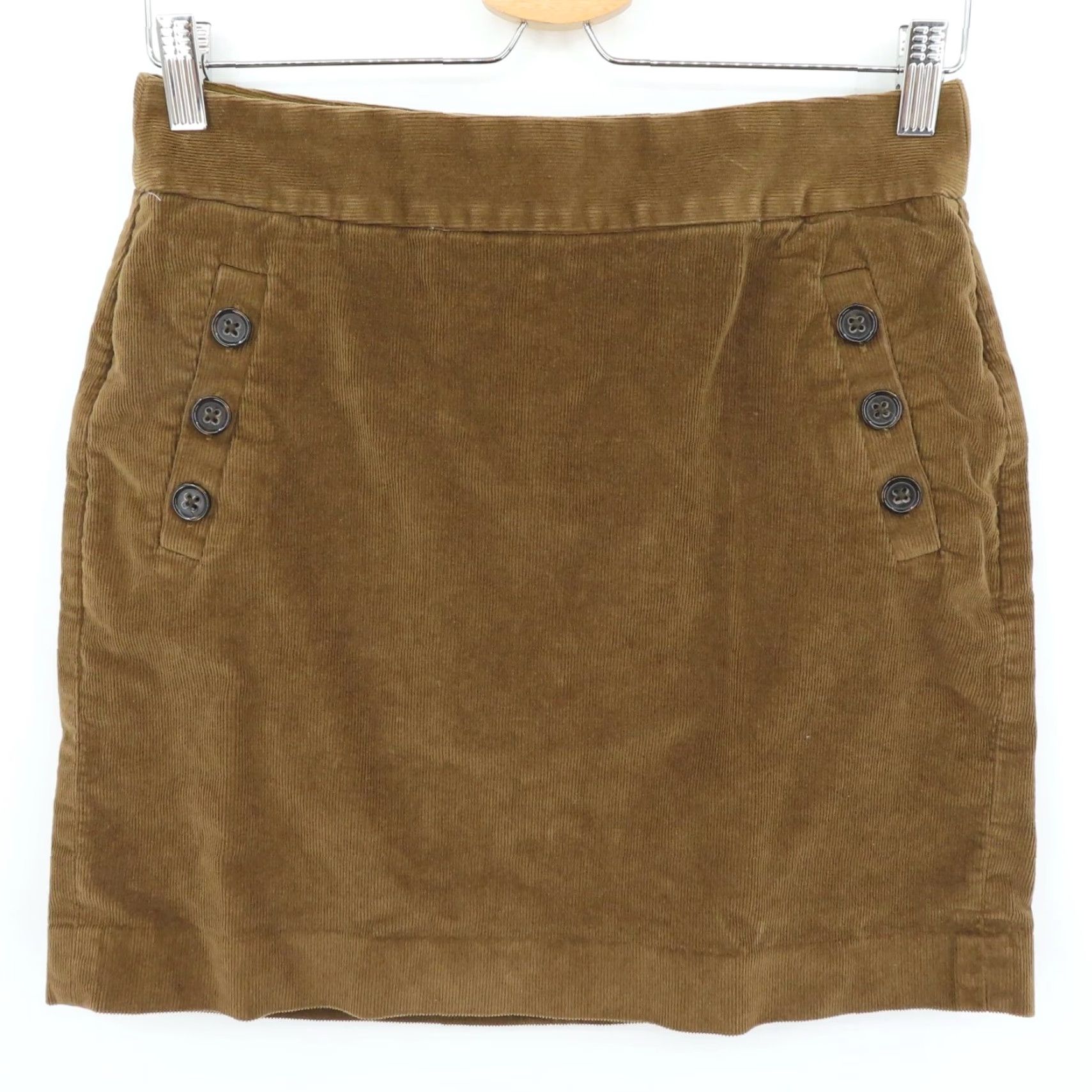 Banana Republic Banana Republic Skirt Pencil 6 Brown Corduroy Zip Back Vintage No Size 28" / US 6 / IT 42 - 7 Thumbnail