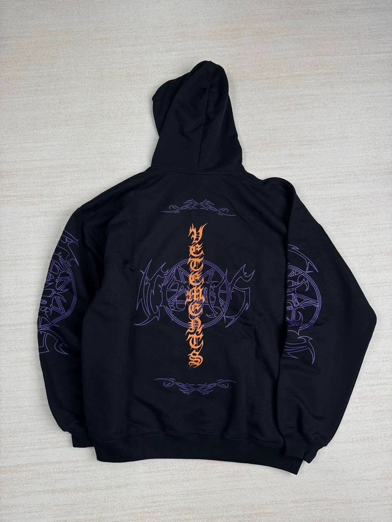 Vetements Vetements Black Vital Existence Goth Print Hoodie 2506-Next Size US S / EU 44-46 / 1 - 6 Thumbnail