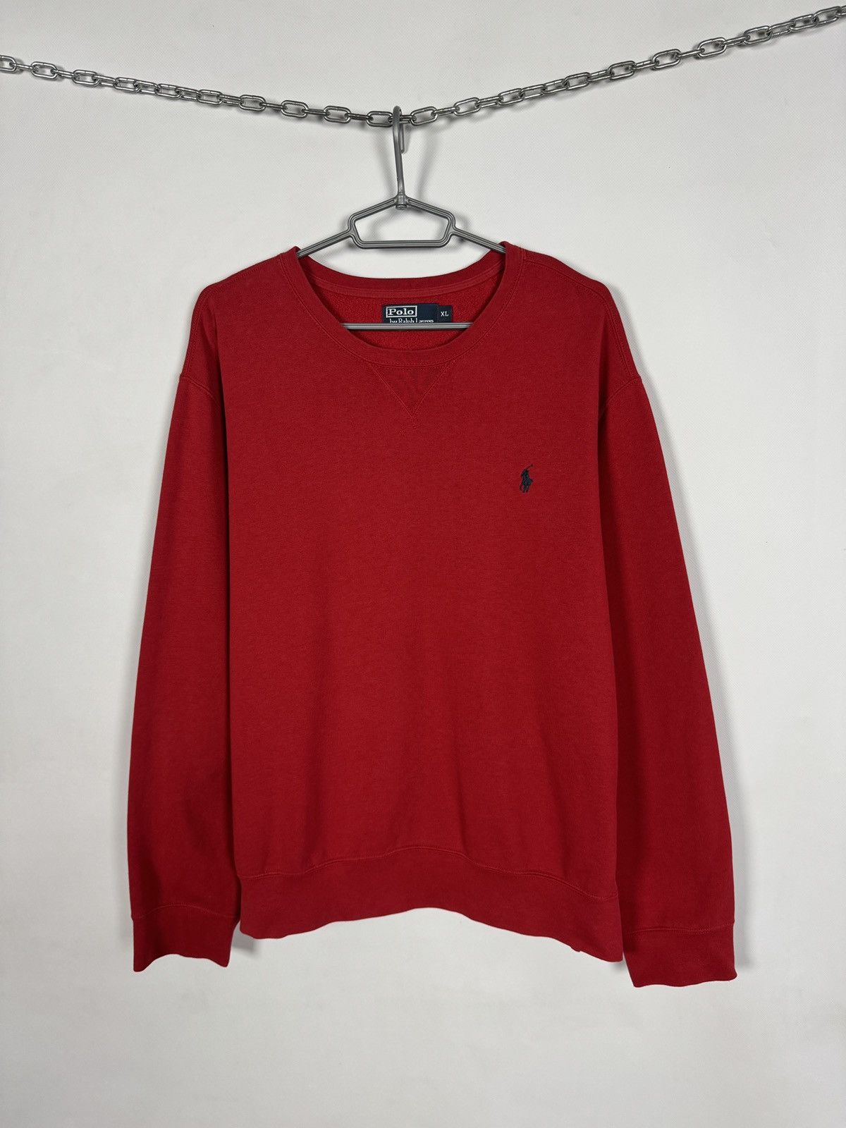 Polo Ralph Lauren Men’s Vintage Polo Ralph Lauren Red Crewneck Sweatshirt XL Size US XL / EU 56 / 4 - 1 Thumbnail