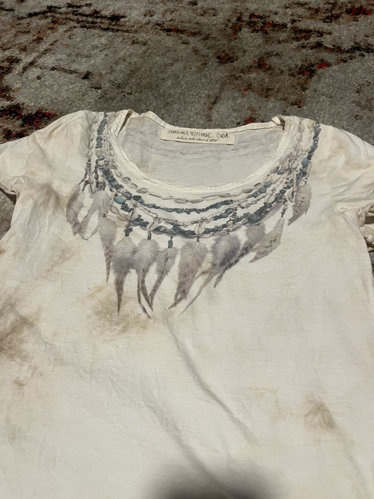 GOA G.O.A Feather Necklace Tee Size US XS / EU 42 / 0 - 3 Thumbnail