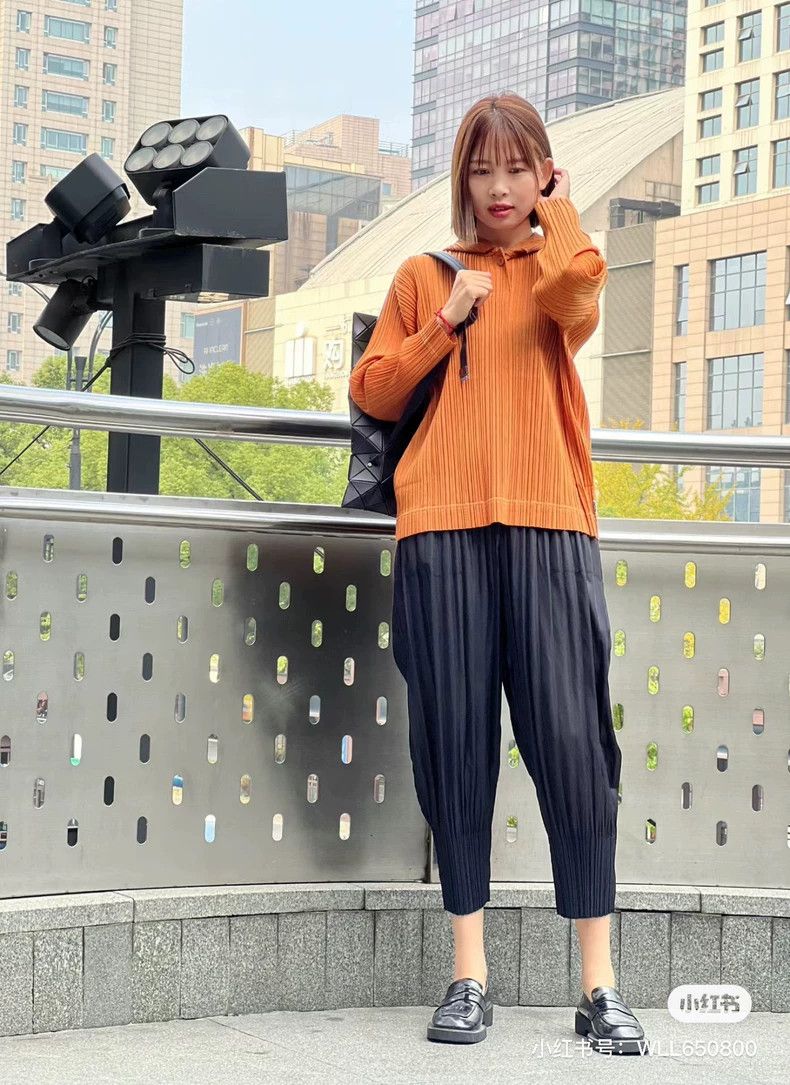 Issey Miyake Issey Miyake Pumpkin-colored straight-leg pants Size 25" / US 0 / IT 36 - 6 Thumbnail