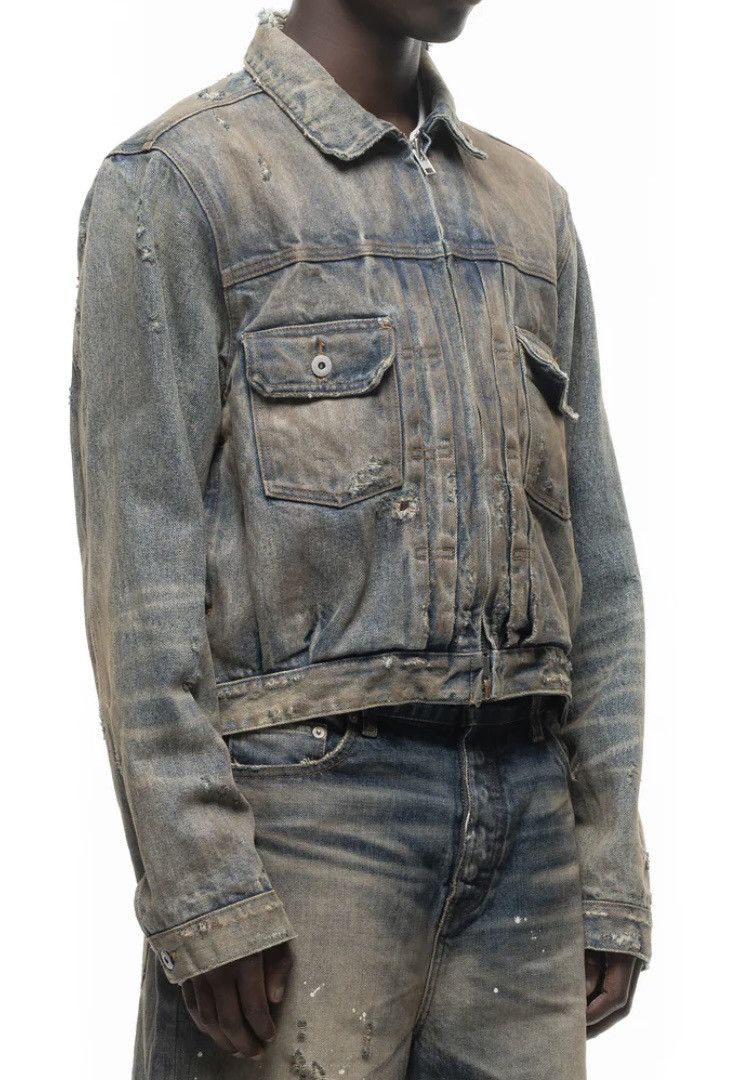 No Faith Studios No/Faith Studios Japanese Dust Selvedge Trucker Jacket Size US M / EU 48-50 / 2 - 9 Thumbnail