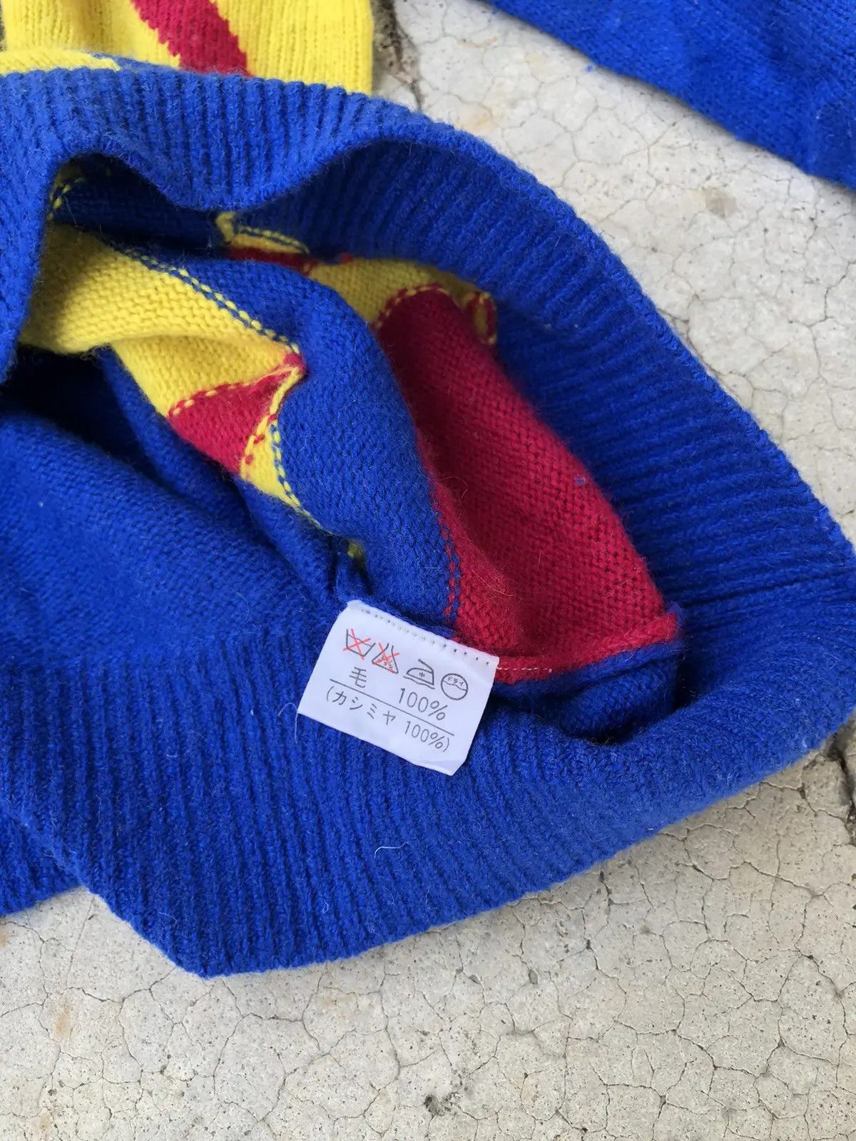 Aran Isles Knitwear × Homespun Knitwear Japanese Colourknit Sweater Jumper/Memeri Pattern Size US M / EU 48-50 / 2 - 8 Thumbnail