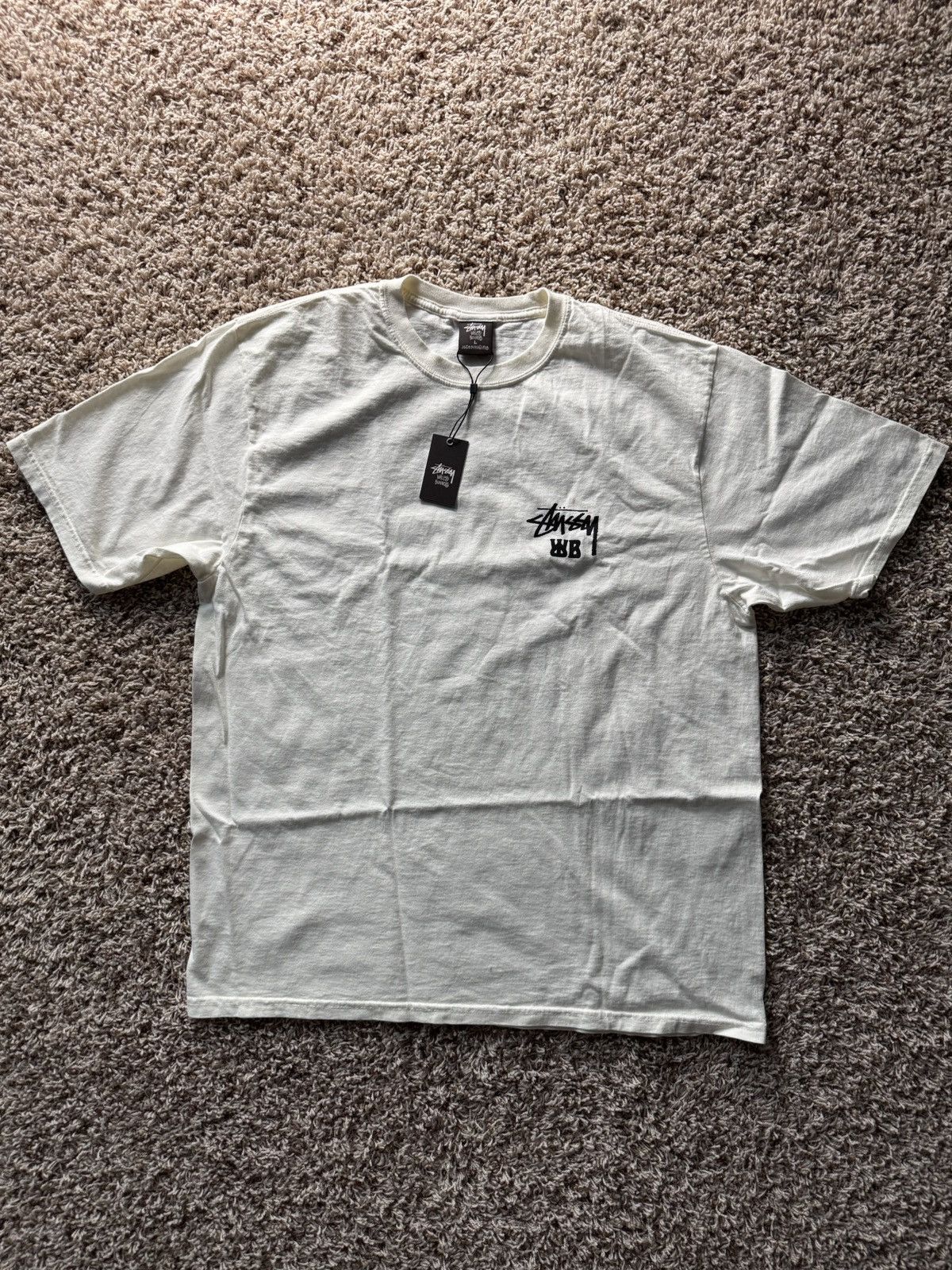 Stussy x Wales Bonner Ocean Song Tee Ivory Cream White