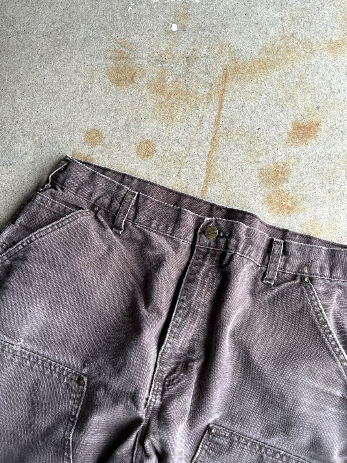 Carhartt Vintage Carhartt Mocha Brown Distressed Double Knee Pants Size US 38 / EU 54 - 4 Thumbnail