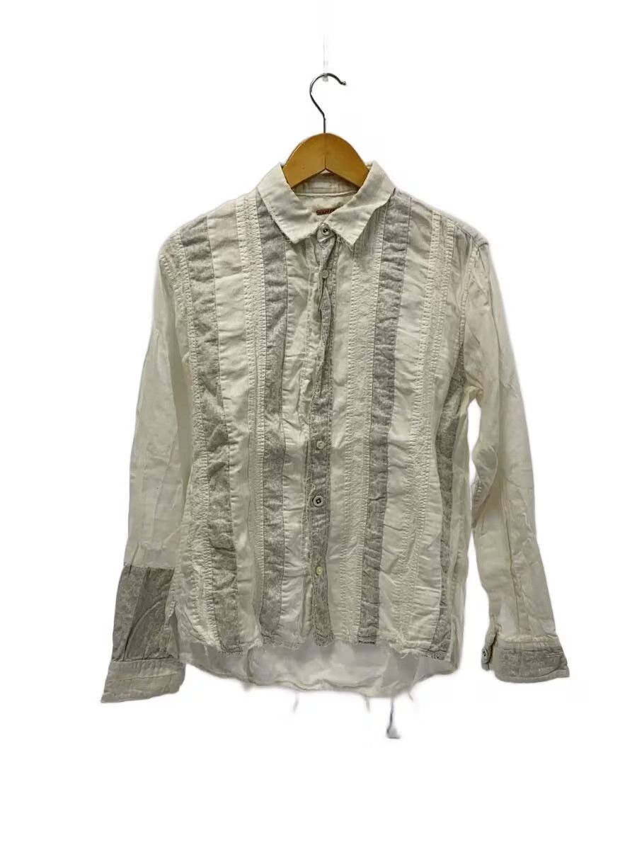 Kapital Reconstructed Patchwork Linen Button Shirt Size US M / EU 48-50 / 2 - 1 Thumbnail