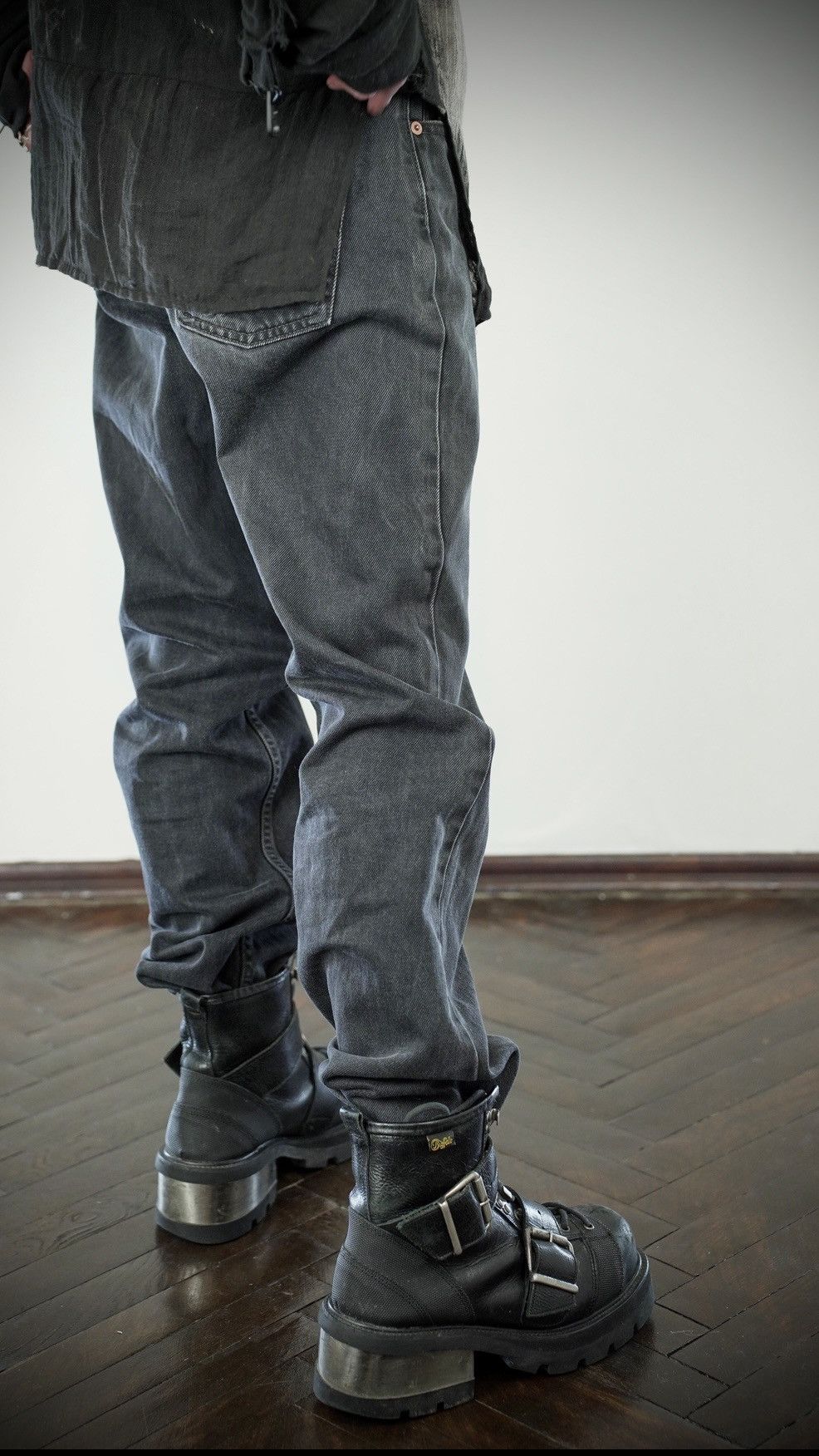 Buffalo London Dirk Bikkembergs Style Metal Heel PlatformLeather Boots Size US 9 / EU 42 - 6 Thumbnail