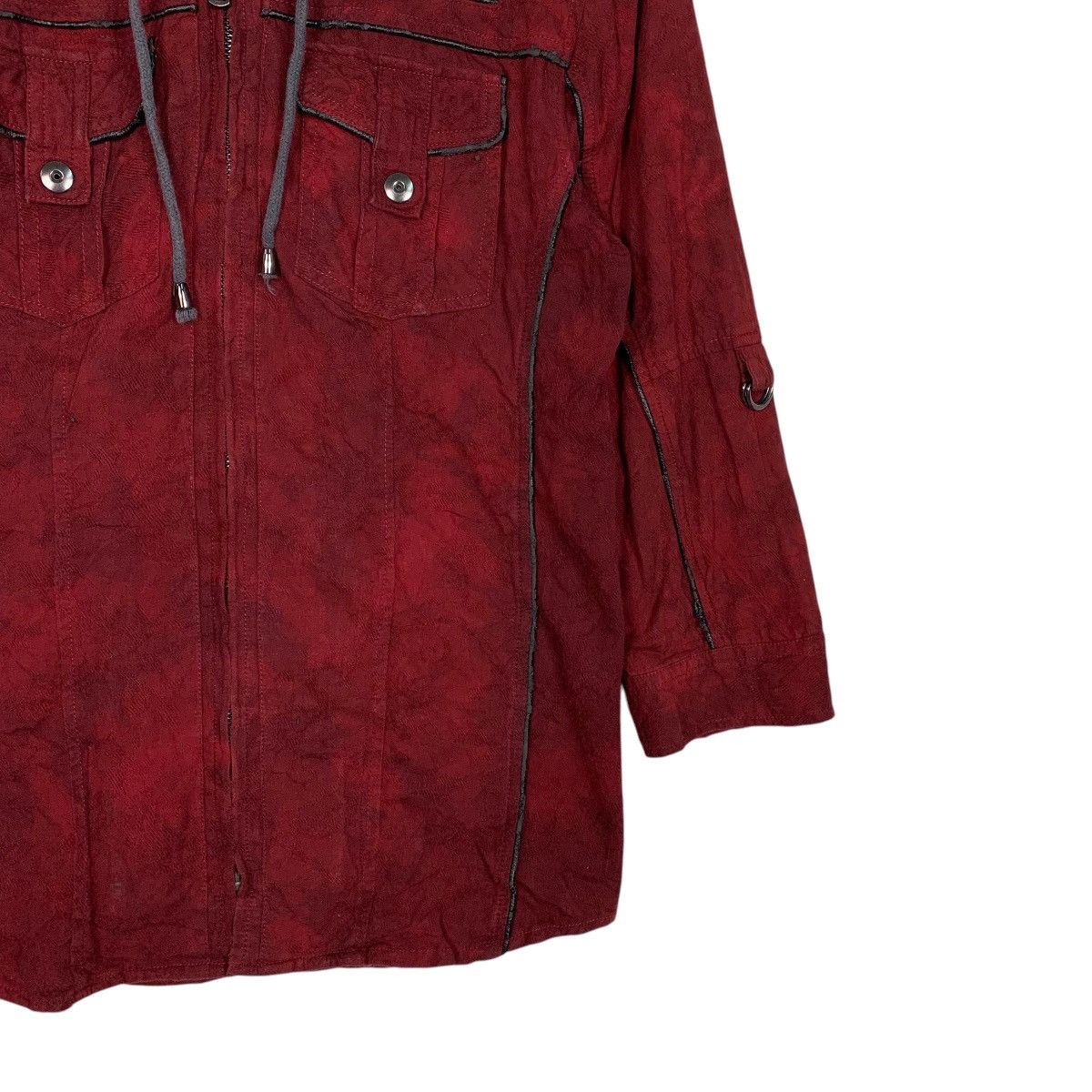 semanticdesign Semantic Design Hooded Red Jacket Size M / US 6-8 / IT 42-44 - 4 Thumbnail