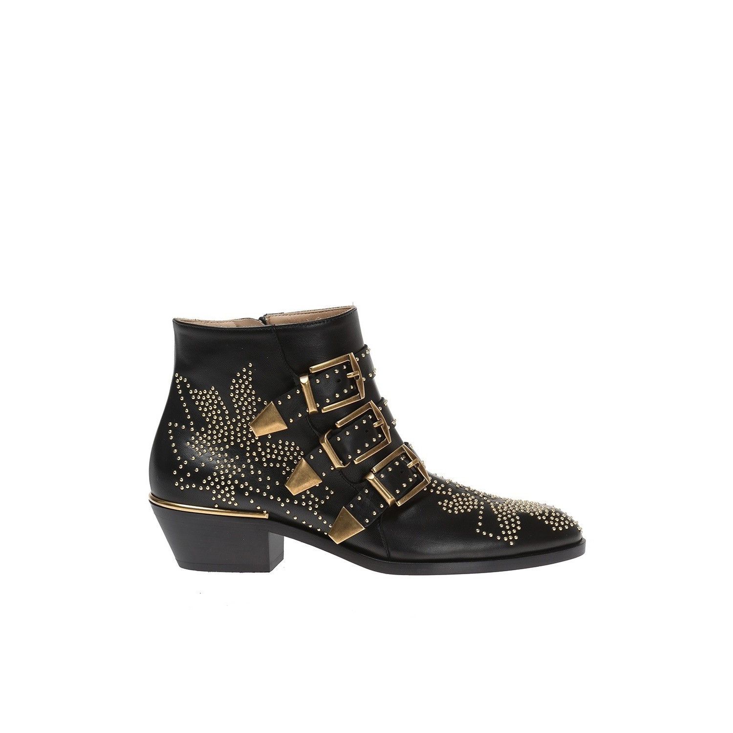 Chloe Susanna Studded Black Leather Boots New & Authentic (W