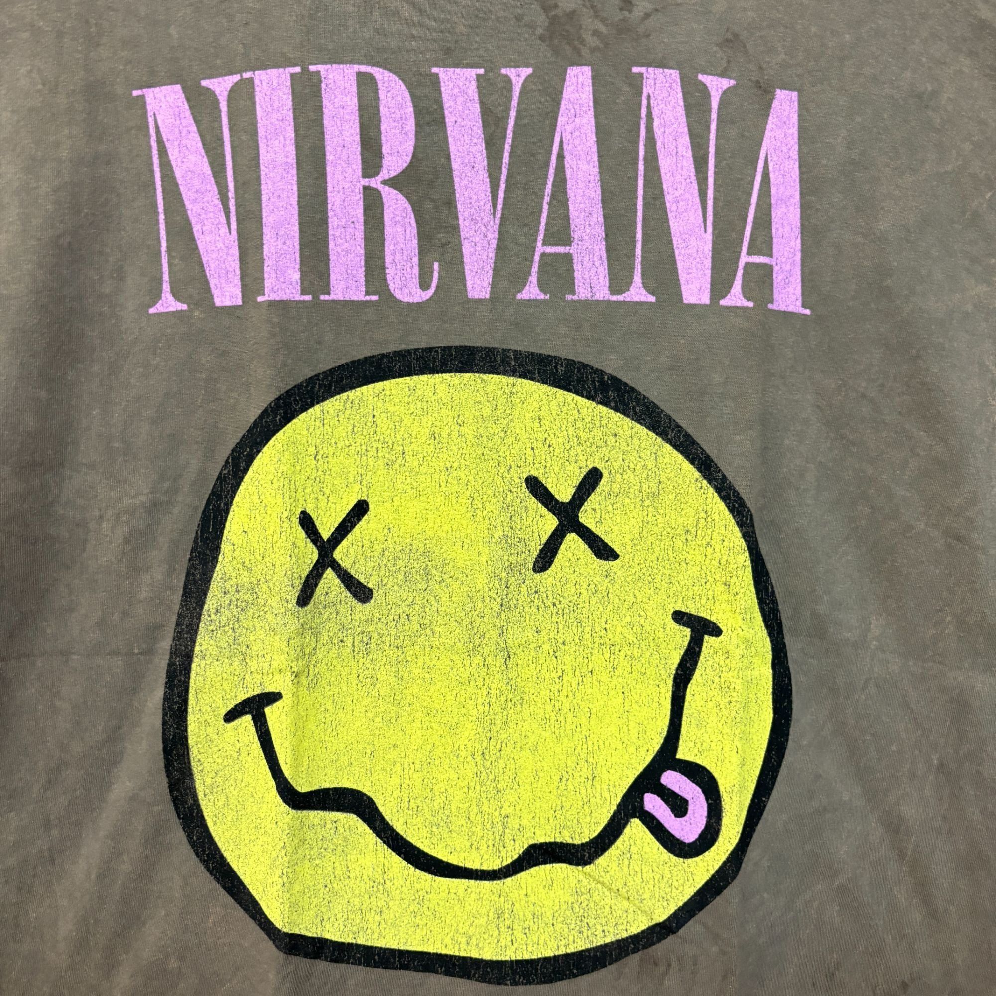 Nirvana Nirvana Never Mind mineral wash Smiley Face Tshirt size larg Size US L / EU 52-54 / 3 - 3 Thumbnail