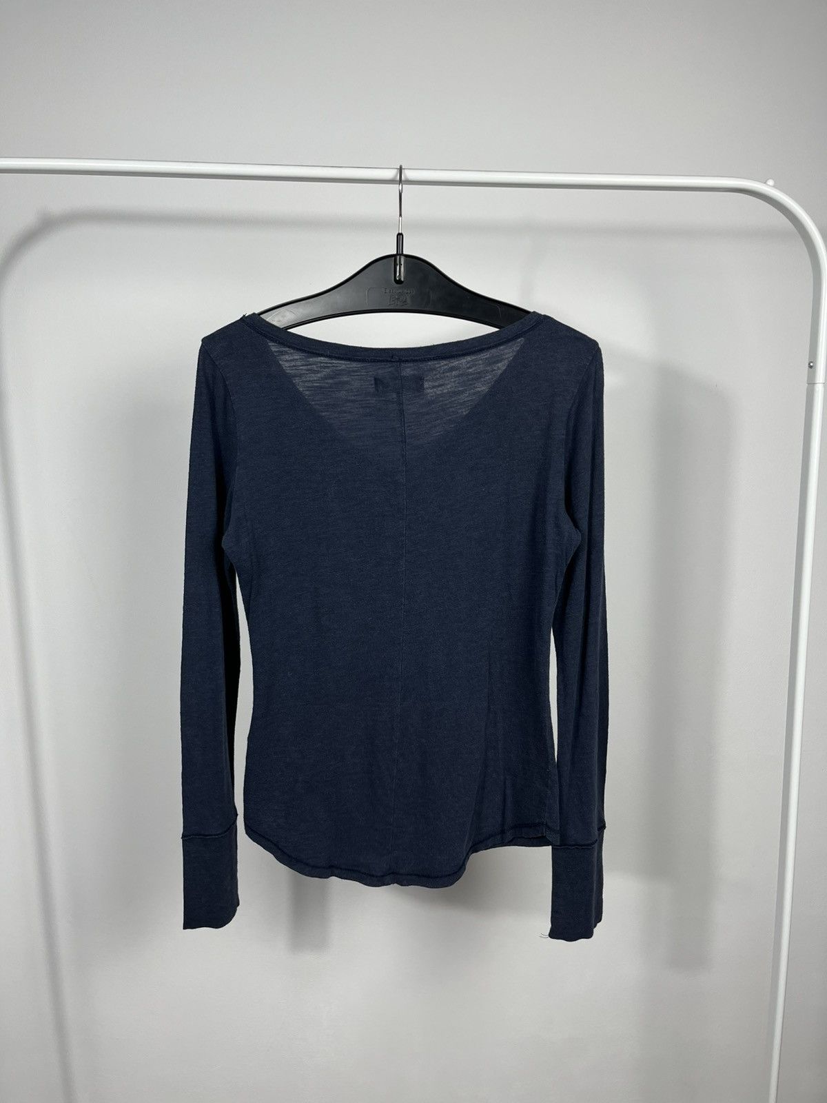 Hollister Hollister Womens Navy V Neck Long Sleeve Top Size S Casual Size S / US 4 / IT 40 - 9 Thumbnail