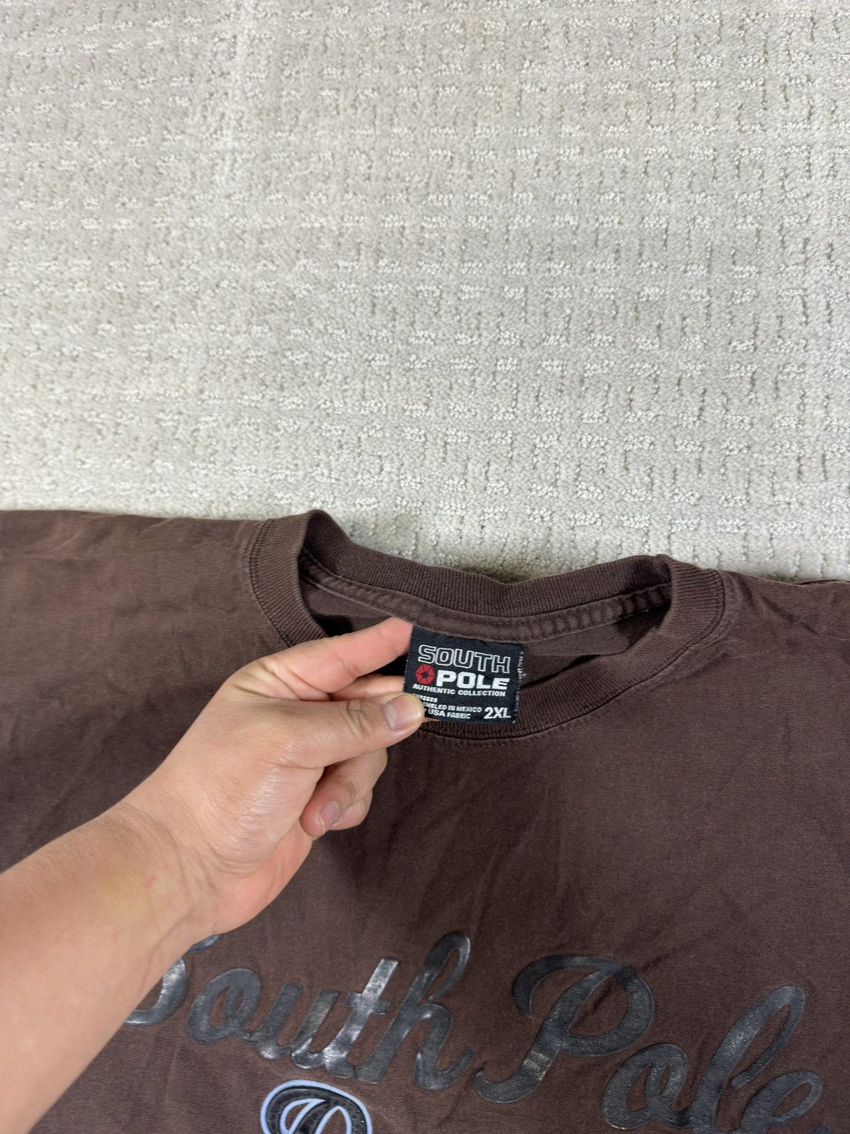 Southpole Y2K brown South Pole denim T-shirt Size US XXL / EU 58 / 5 - 4 Thumbnail