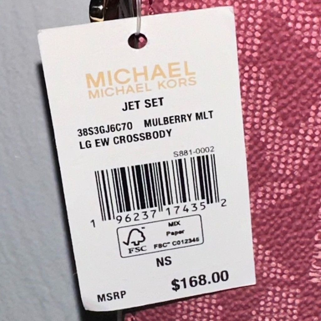 Michael Kors Michael Kors Jet Set Lg Crossbody Mulberry Multi Sig Logo Size ONE SIZE - 2 Thumbnail