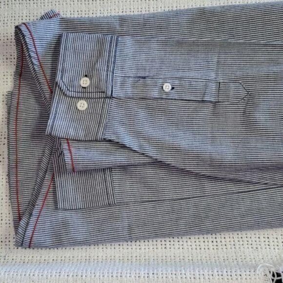 Burnside Burnside Blue Casual Button Down Long Sleeve Sz XL Shirt Size US XL / EU 56 / 4 - 11 Thumbnail