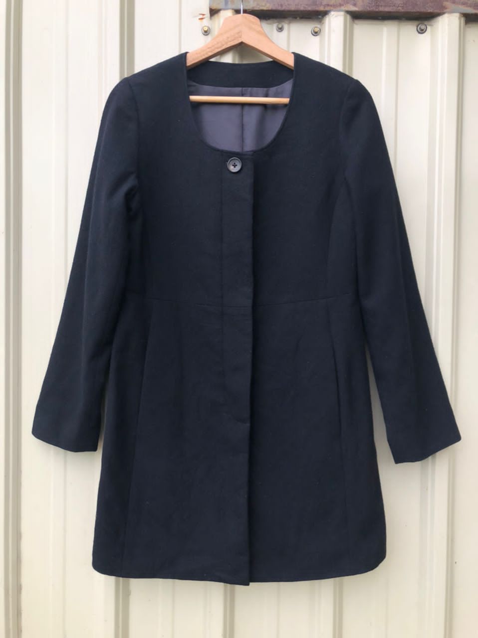 Japanese Brand × Margaret Howell Vintage MHL Margaret Howell Collarless Coat Jacket Size S / US 4 / IT 40 - 1 Thumbnail