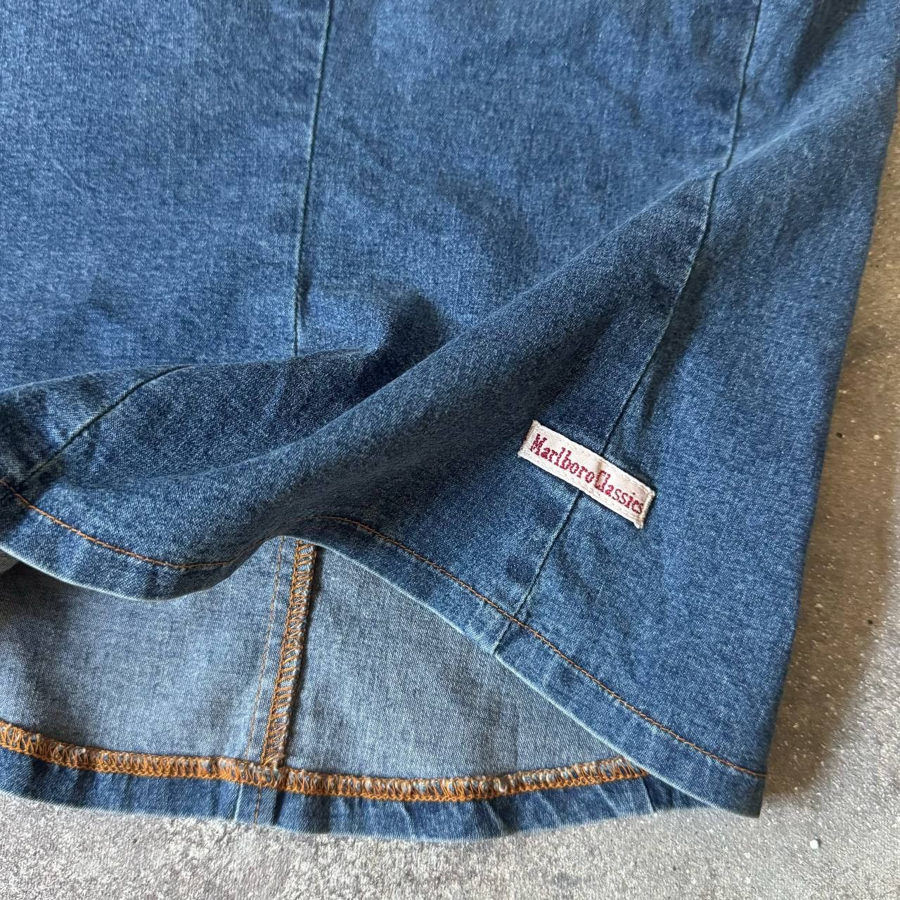 Japanese Brand × Marlboro × Vintage 90s Marlboro Classic Vintage Y2K Denim Top Size XL / US 12-14 / IT 48-50 - 8 Thumbnail