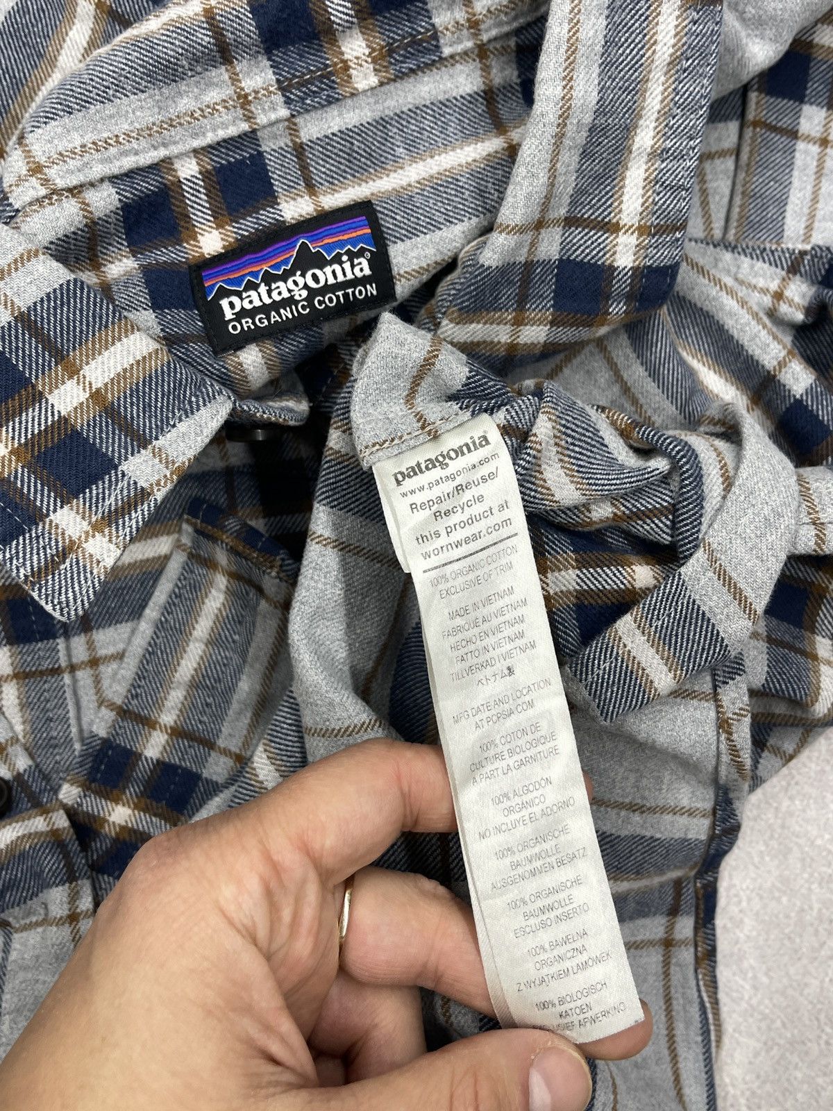 Patagonia Mens Patagonia Fjord Flannel Checked Shirt Outdoor Size XL Size US XL / EU 56 / 4 - 6 Thumbnail