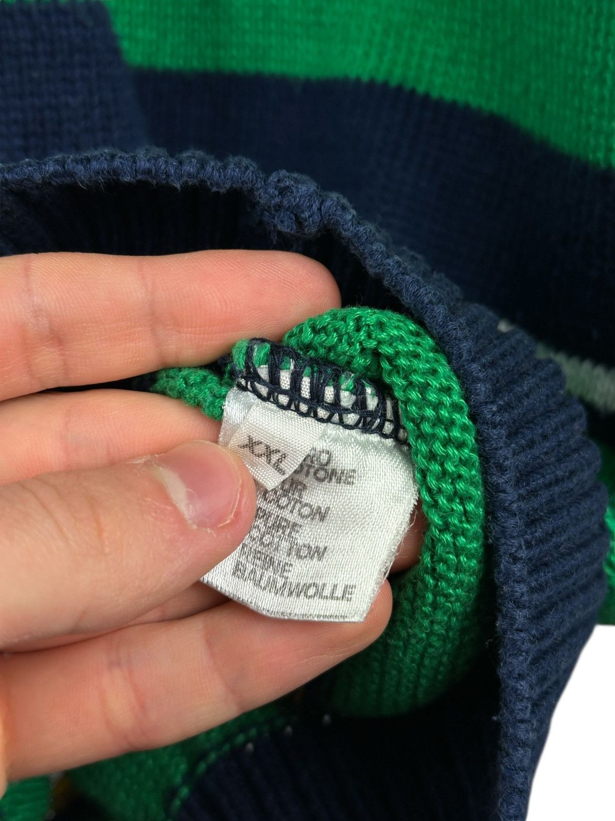 Paul & Shark × Vintage Vintage Paul & Shark Yachting Striped Knit Sweater Size US XXL / EU 58 / 5 - 8 Thumbnail