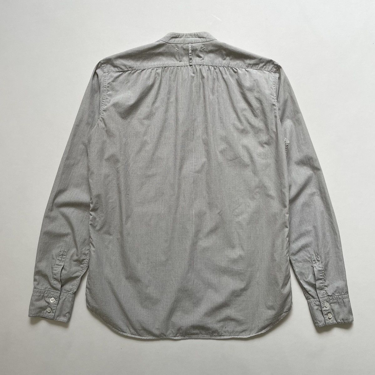 Maison Margiela S/S 04 Collarless Grid Check Shirt Size US M / EU 48-50 / 2 - 13 Thumbnail