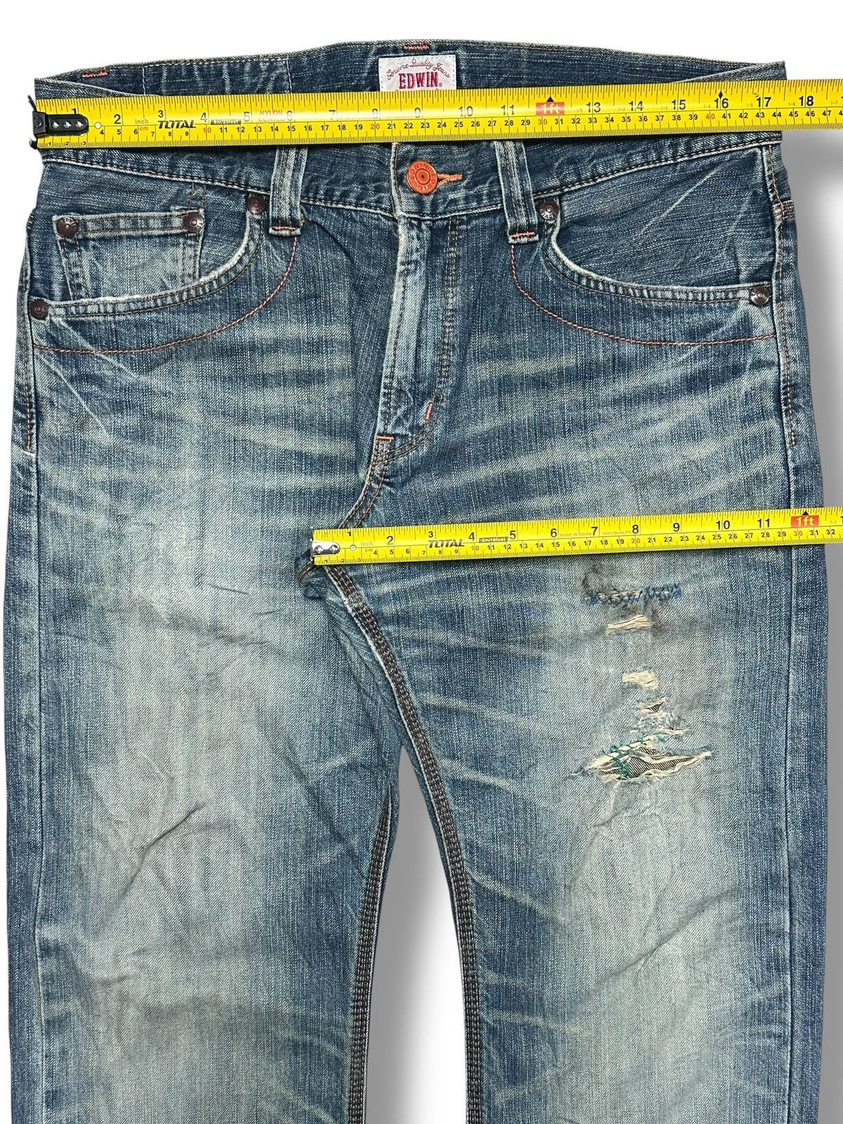 Edwin Edwin 403XVS Jeans | Authentic Denim | Rare Orange Stitching Size US 35 - 15 Thumbnail