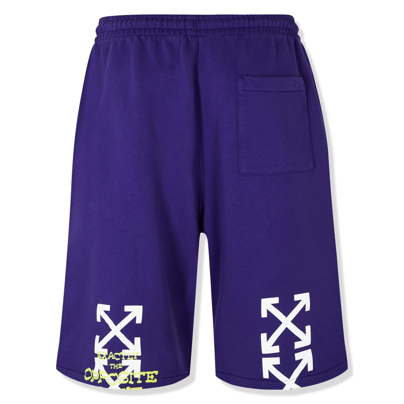 Off-White o1gr1nt1124 Opposite Arr Skate Sweatshort in Purple Size US 32 / EU 48 - 2 Thumbnail