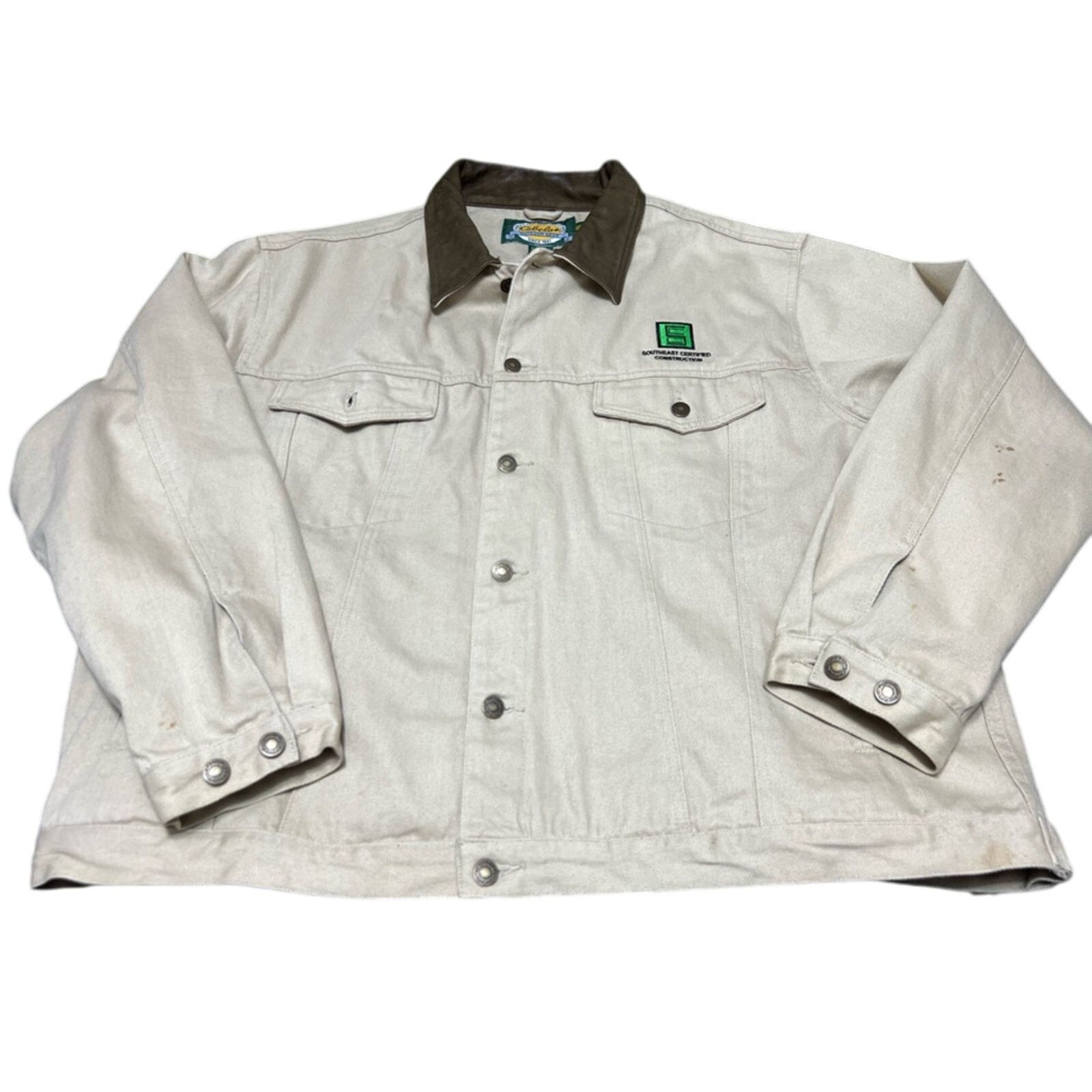 Cabelas Chore Jacket Mens 2XL XXL Beige Brown Collared Cabelas Size US XXL / EU 58 / 5 - 1 Thumbnail