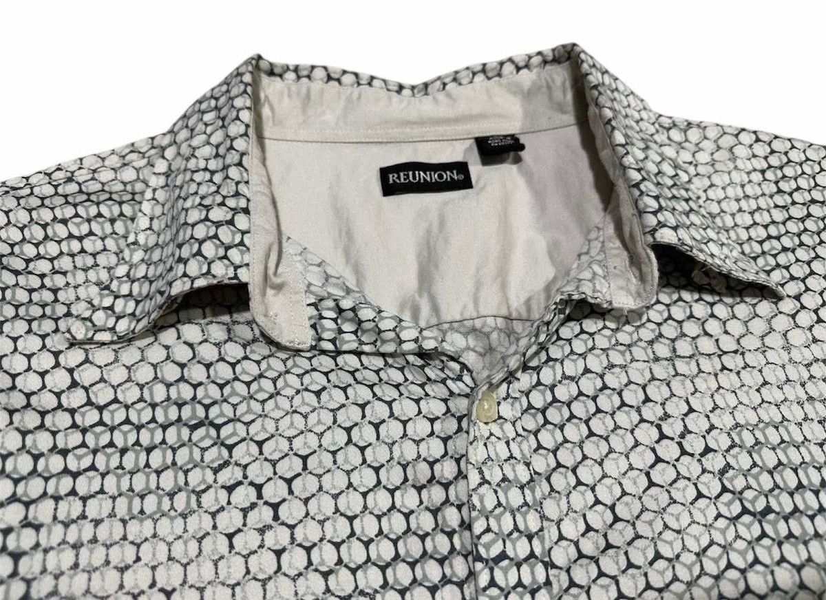 Other 🔥Vintage Reunion Honeycomb Printed Shirt Size US XL / EU 56 / 4 - 4 Thumbnail