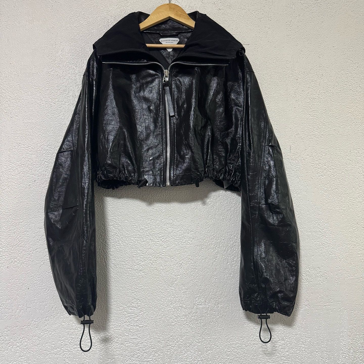 Bottega Veneta Bottega Veneta Leather Hooded Jacket Size S Size US S / EU 44-46 / 1 - 1 Thumbnail