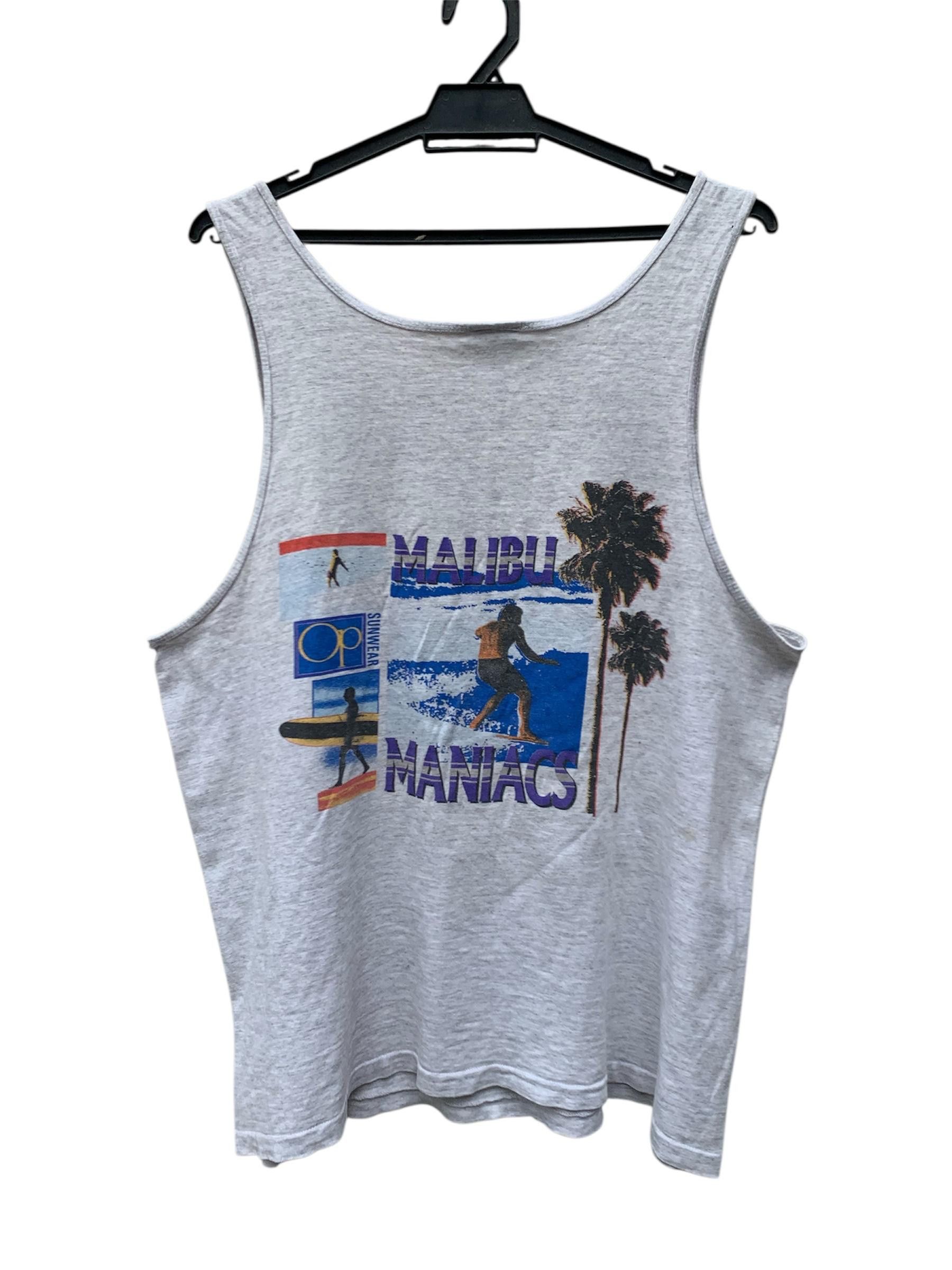 Ocean Pacific Vintage OP Malibu Maniacs USA Tank Top Size US L / EU 52-54 / 3 - 2 Thumbnail
